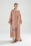 3 Pc Embroidered Karandi Suit