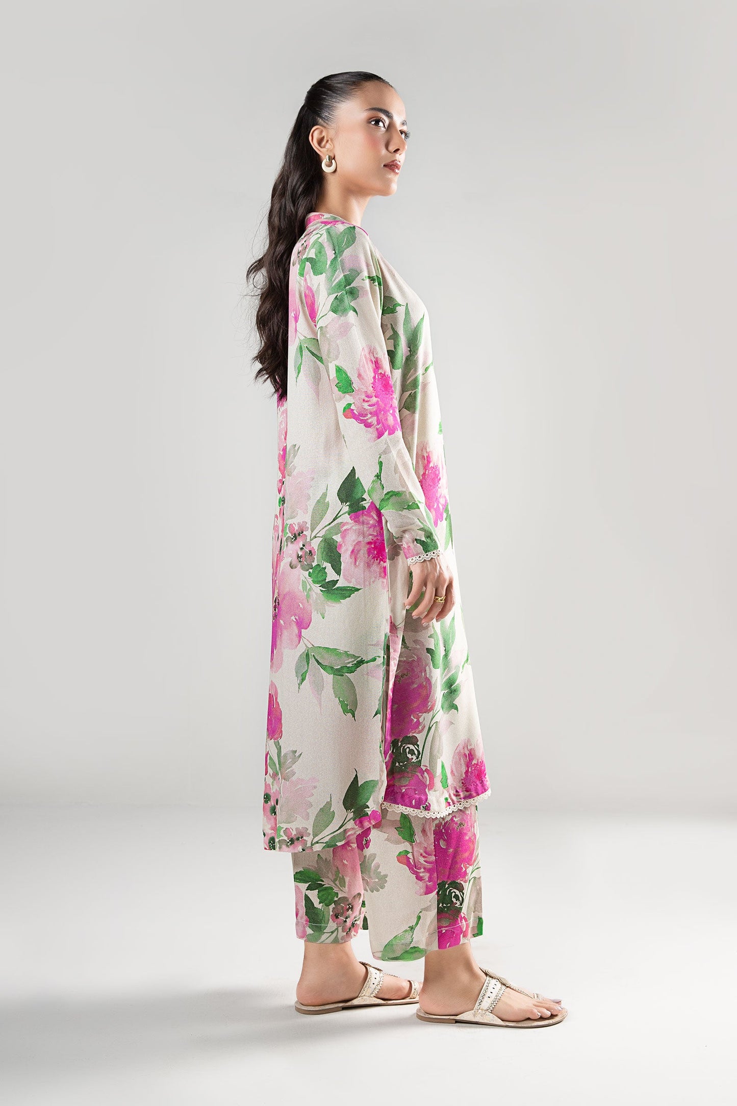 2 Pc Printed Karandi Suit