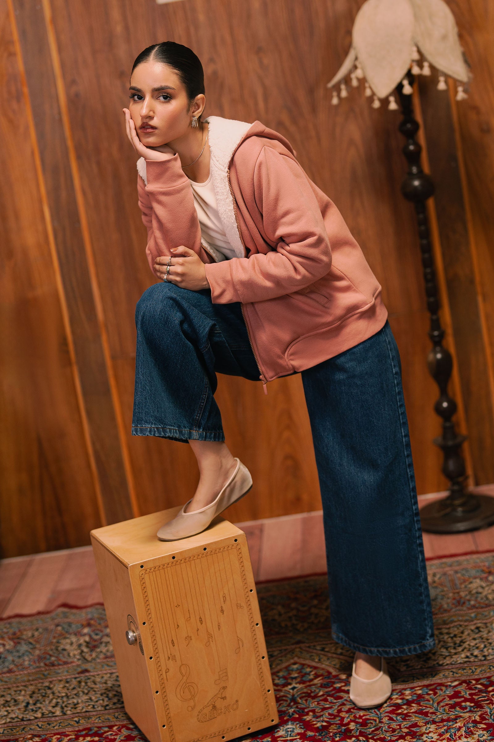 Sherpa Zipped Hoodie