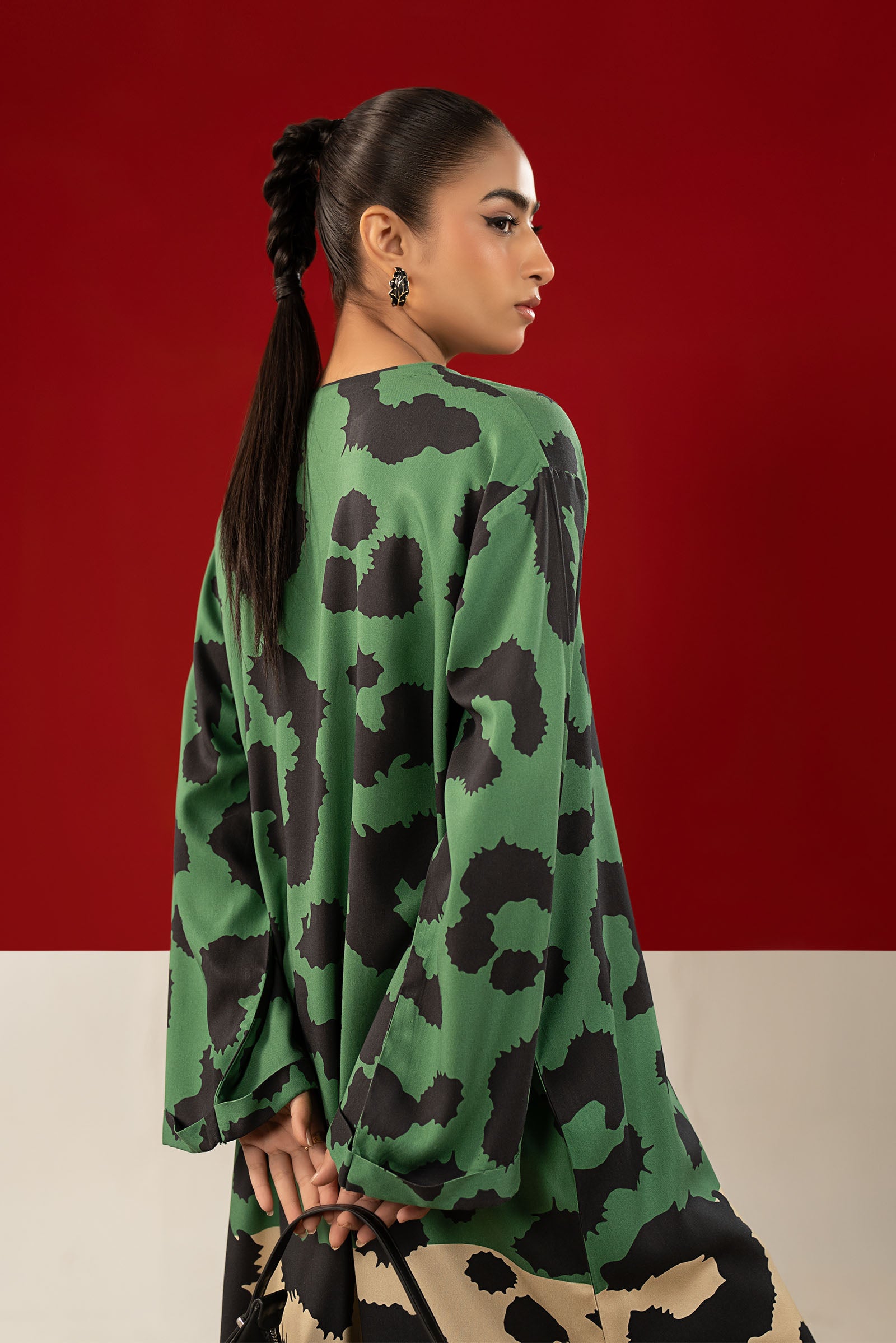 2 Pc Printed Twill Suit