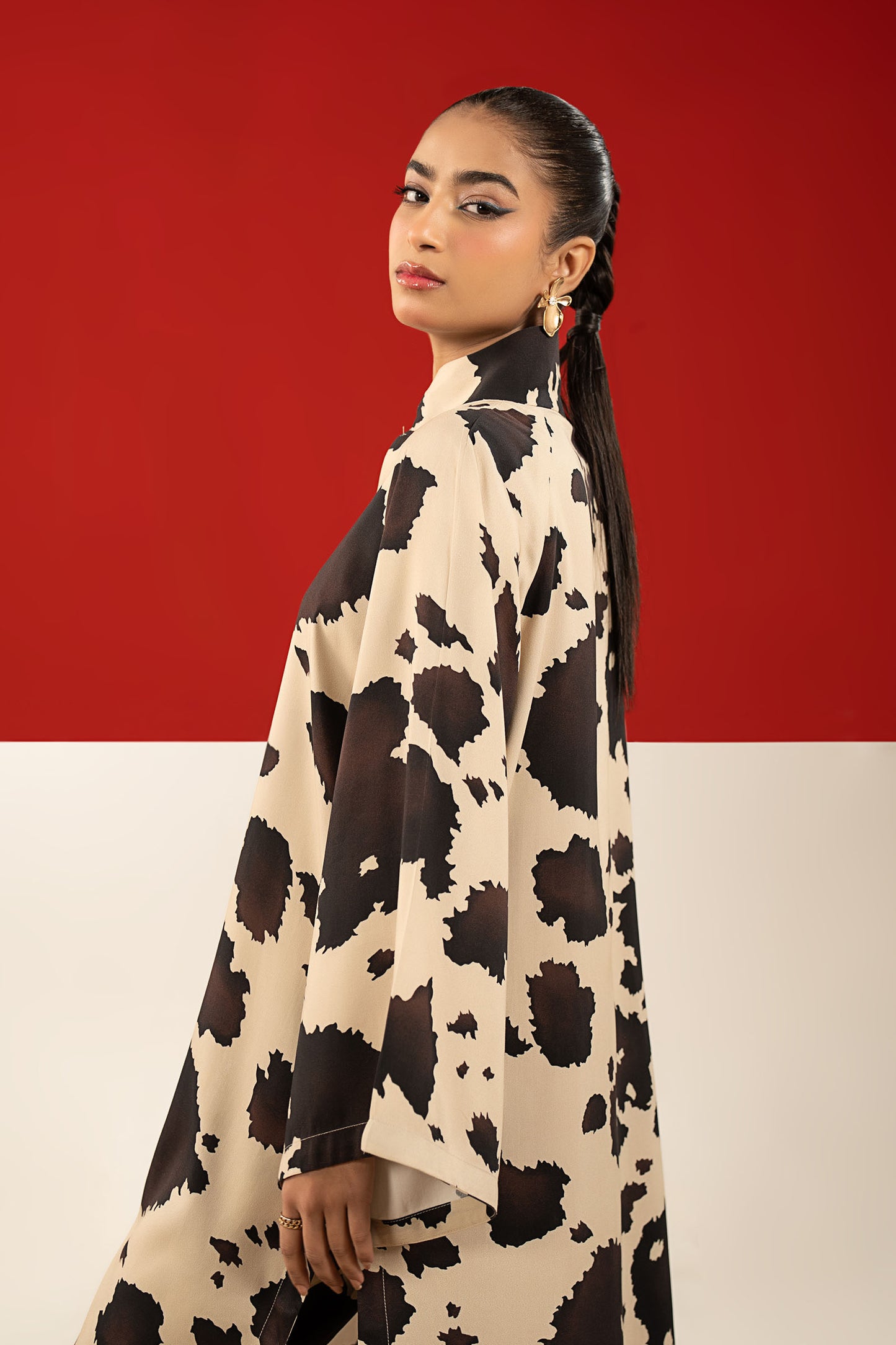 2 Pc Printed Twill Suit