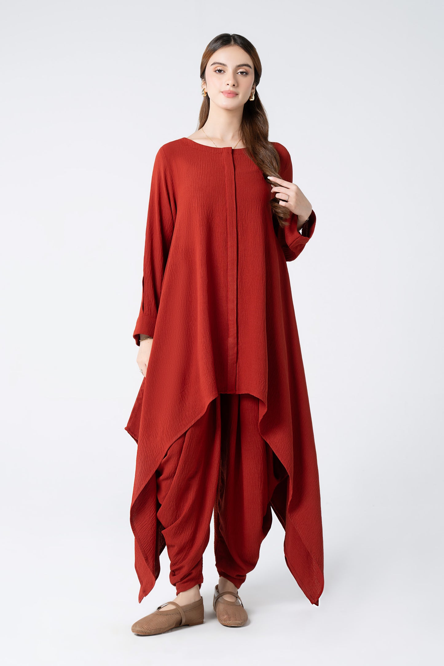 2 Pc Dyed Georgette Suit