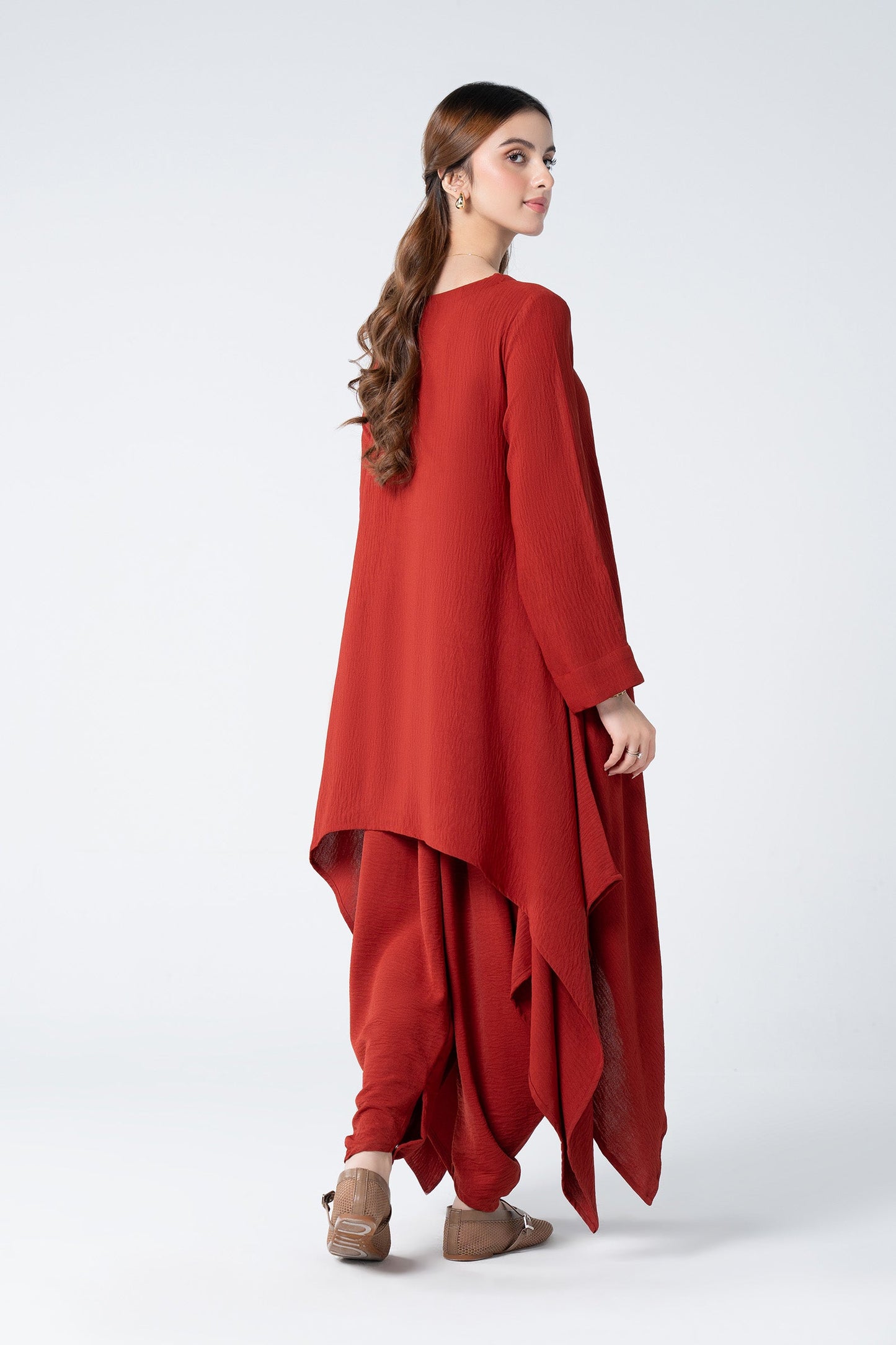 2 Pc Dyed Georgette Suit