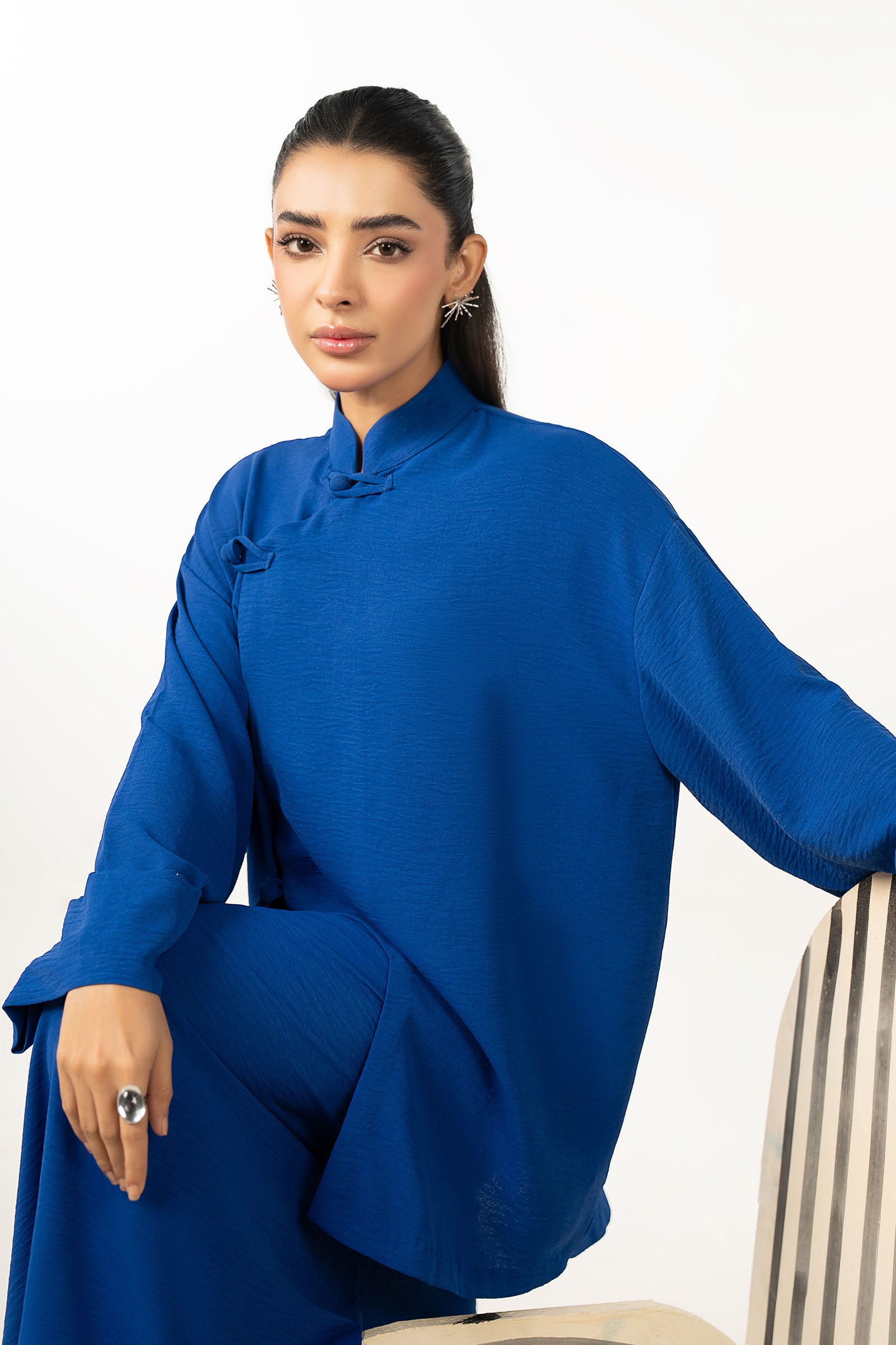 2 Pc Dyed Poly Viscose Suit