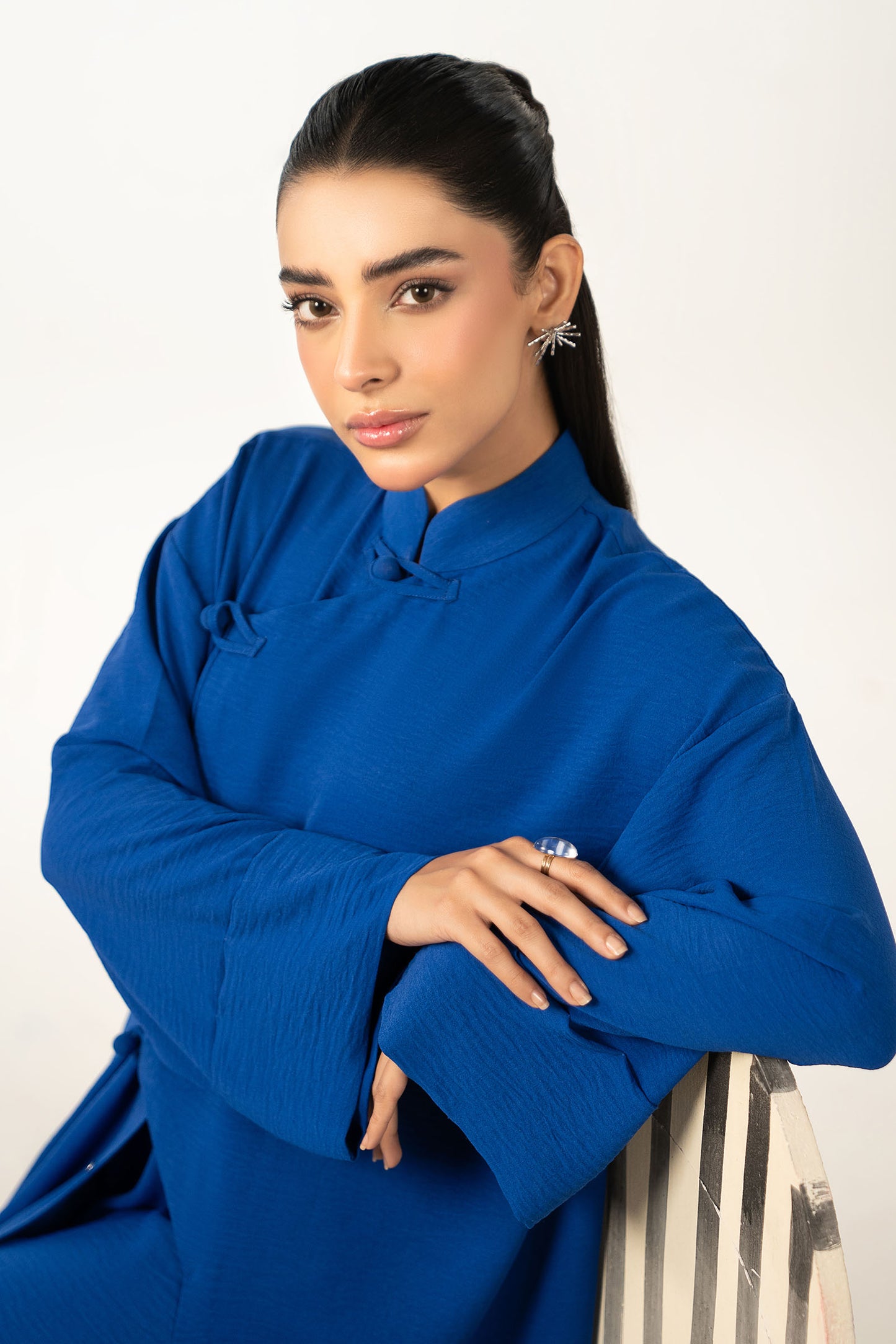 2 Pc Dyed Poly Viscose Suit