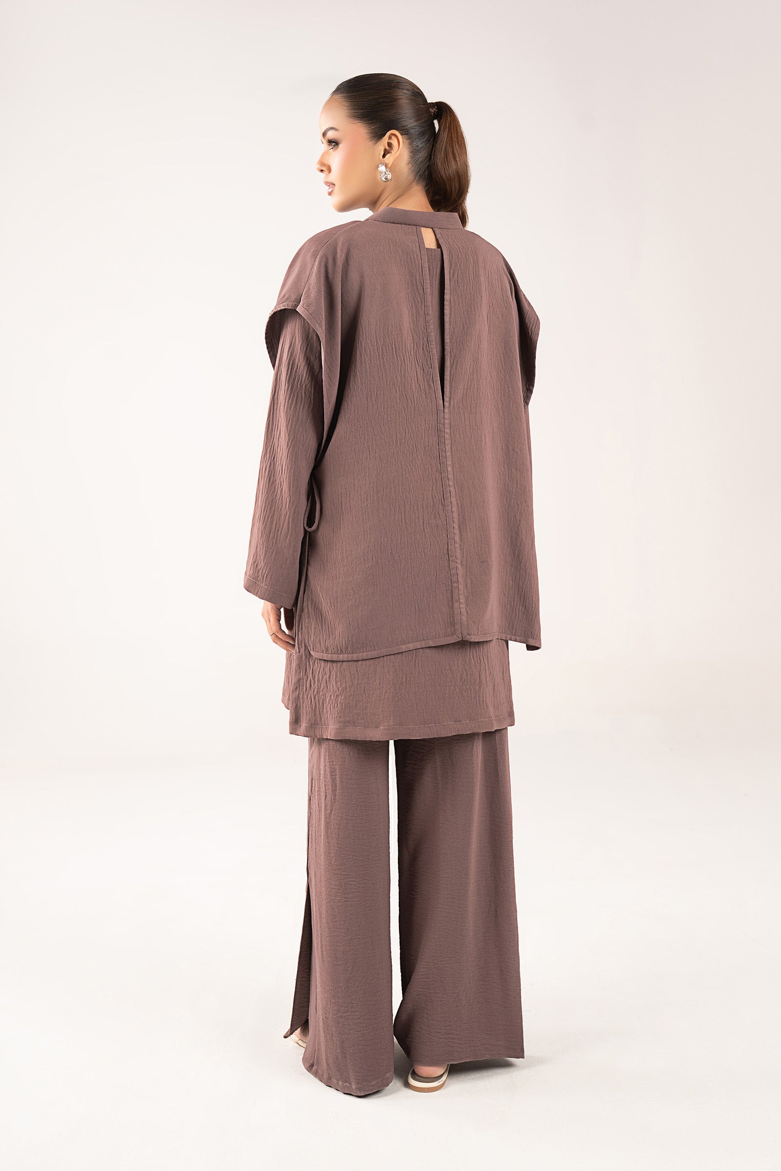 3 Pc Embroidered Poly Wrinkle Suit