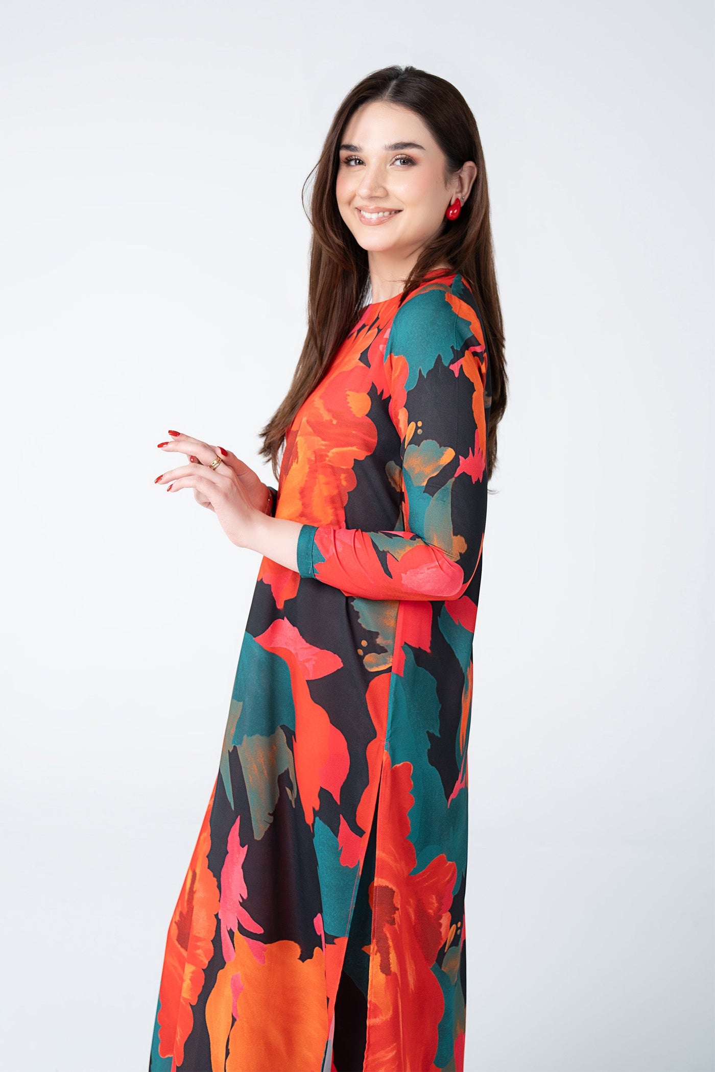 2 Pc Dyed Georgette Suit