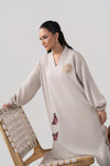2 Pc Embroidered Crepe Suit