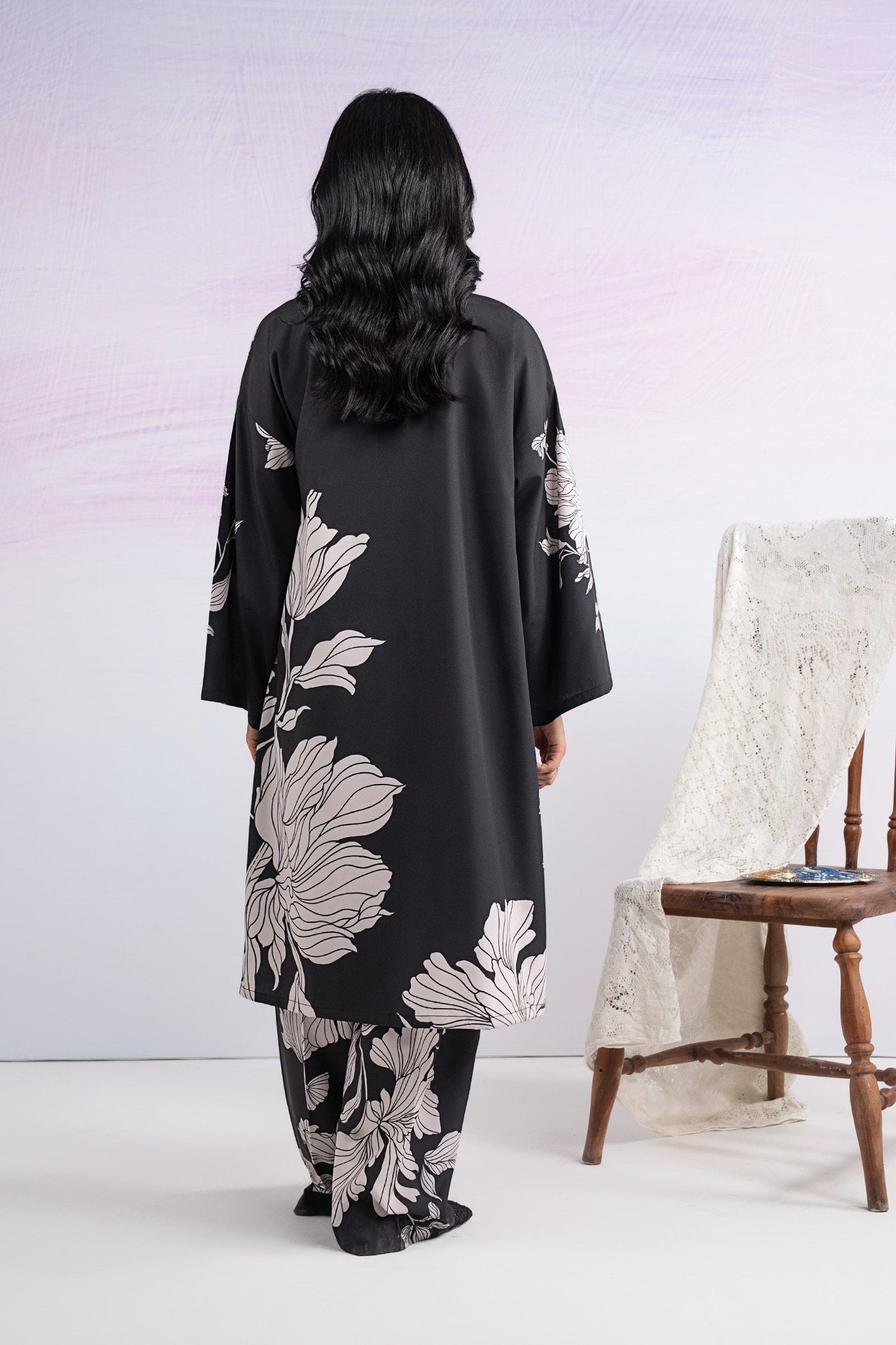 2 Pc Printed Crepe Suit