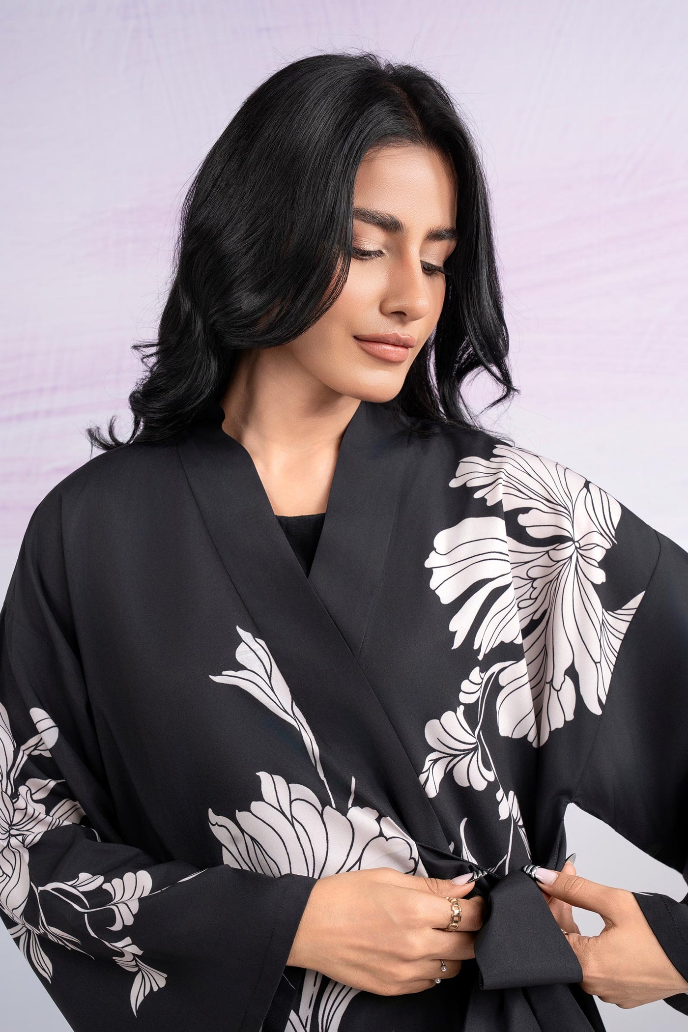 2 Pc Printed Crepe Suit