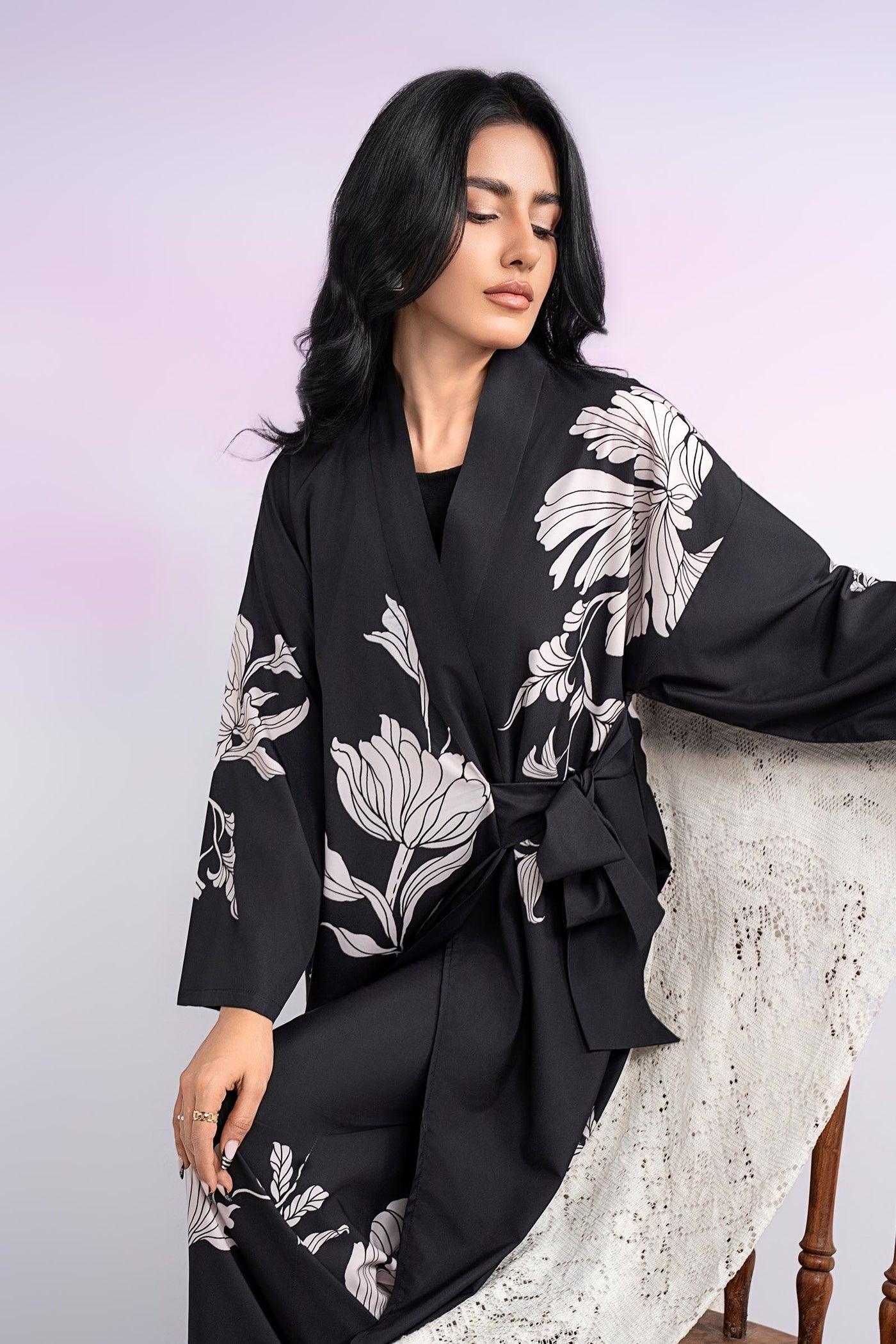 2 Pc Printed Crepe Suit