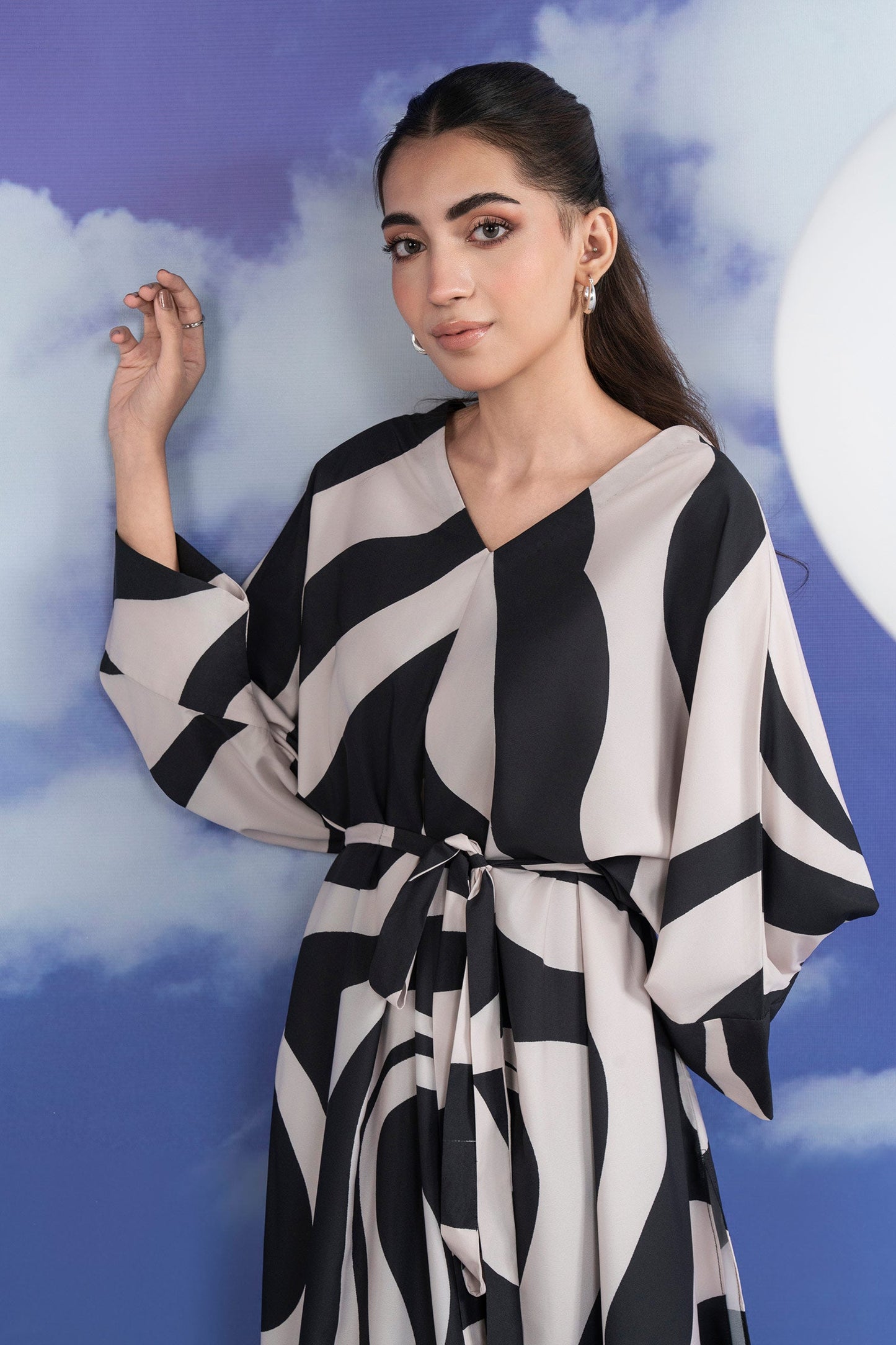 2 Pc Printed Crepe Suit