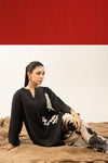 2 Pc Embroidered Twill Suit