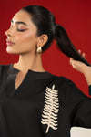 2 Pc Embroidered Twill Suit