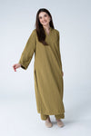 2 Pc Dyed Striped Knitted Suit