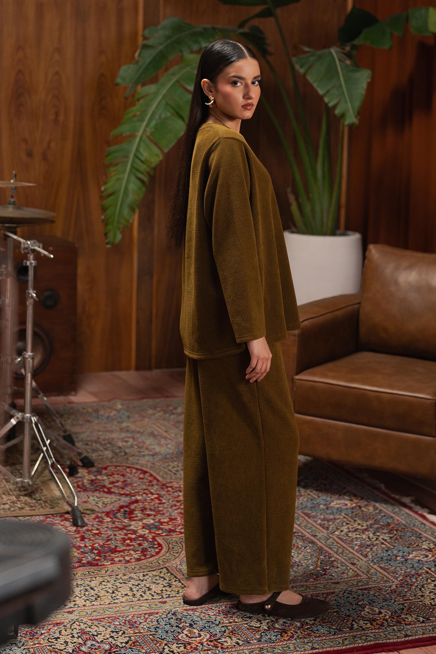 Solid Rib Co-Ord Set
