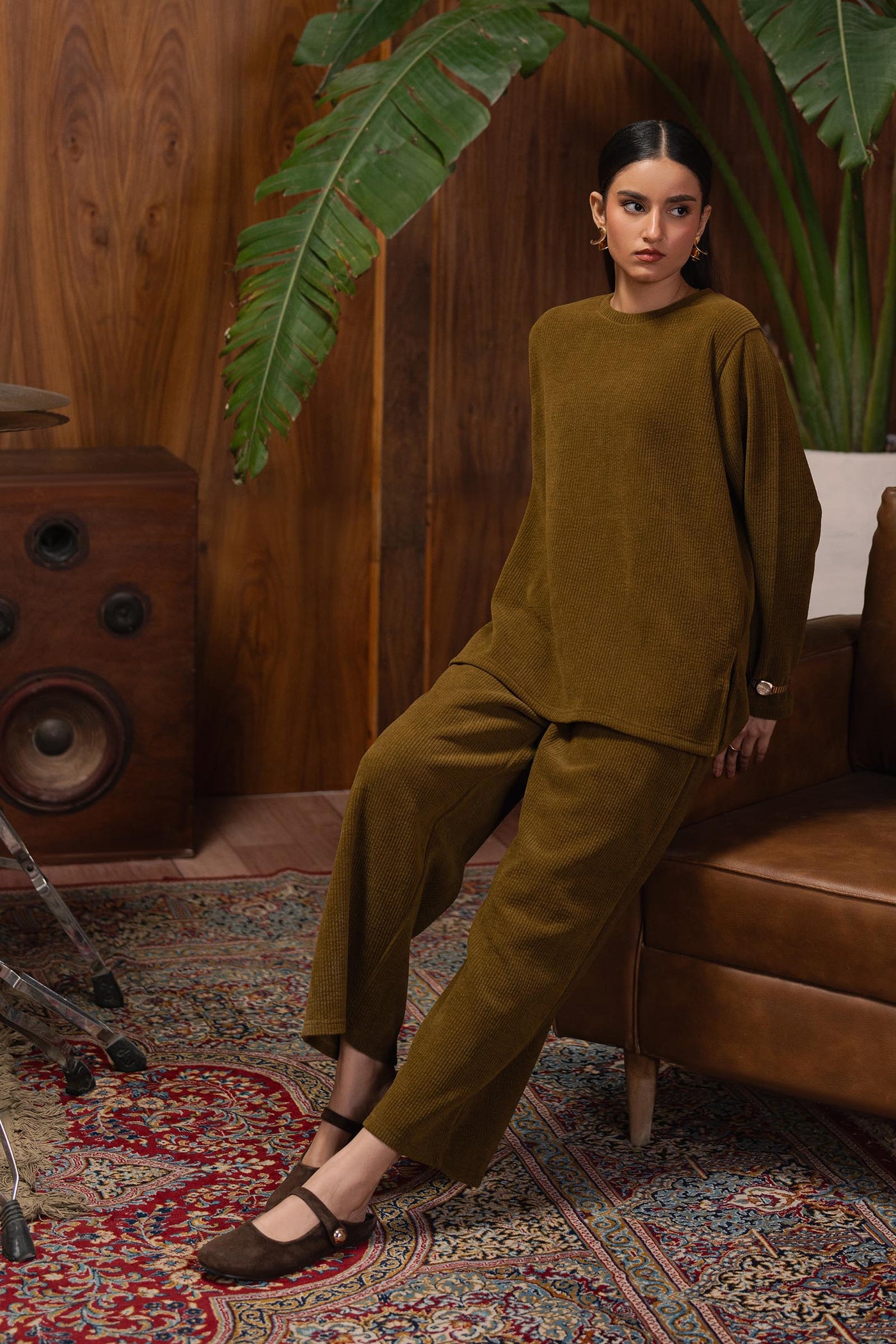 Solid Rib Co-Ord Set