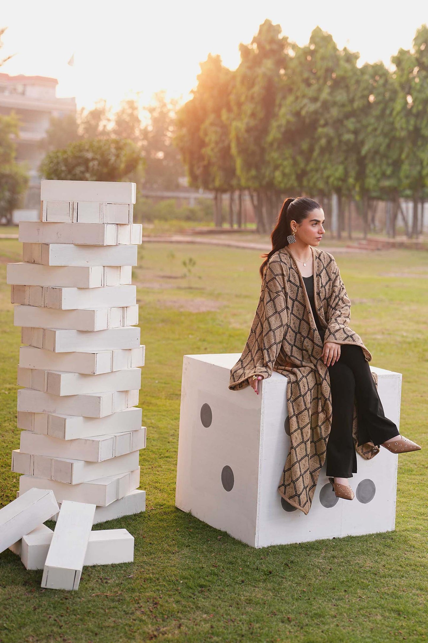 Dyed Crochet Shrug