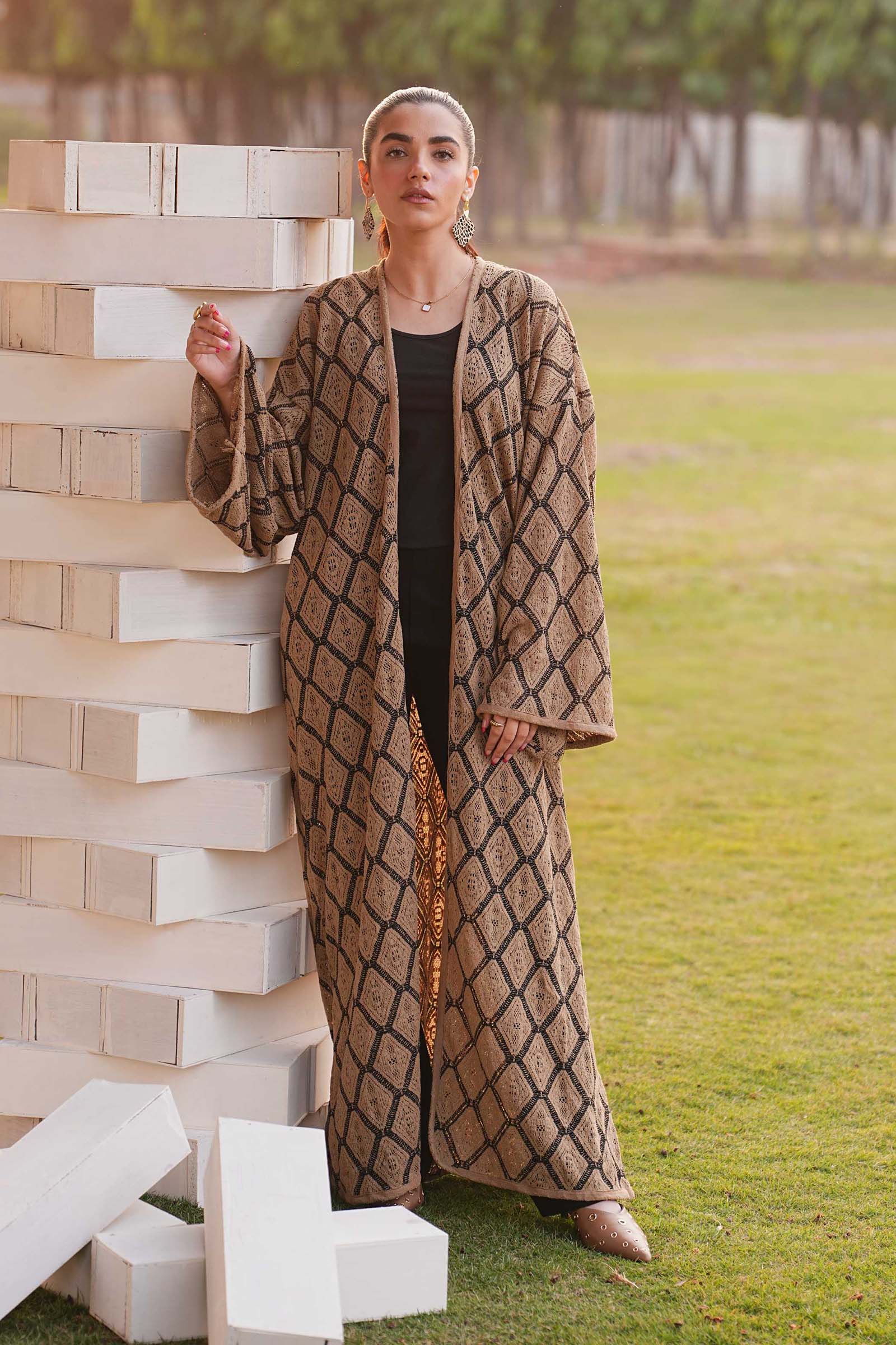 Dyed Crochet Shrug