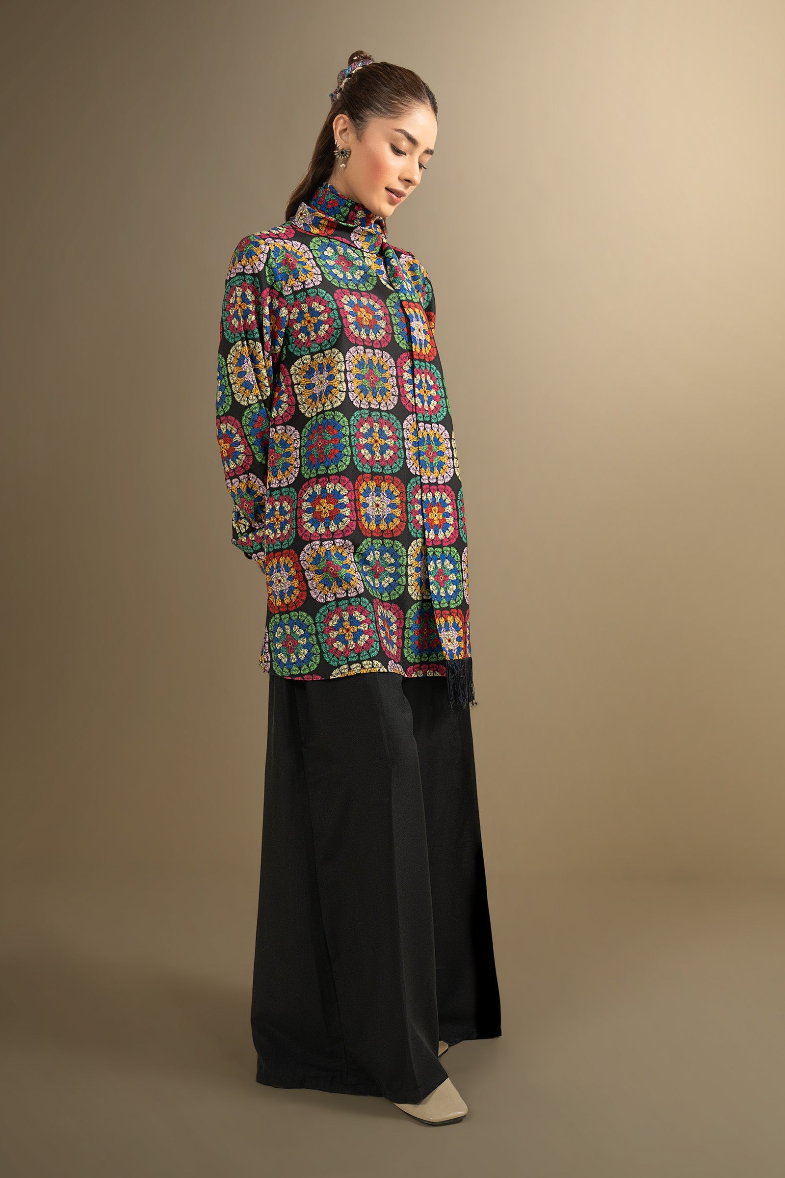 3 Pc Printed Georgette Suit