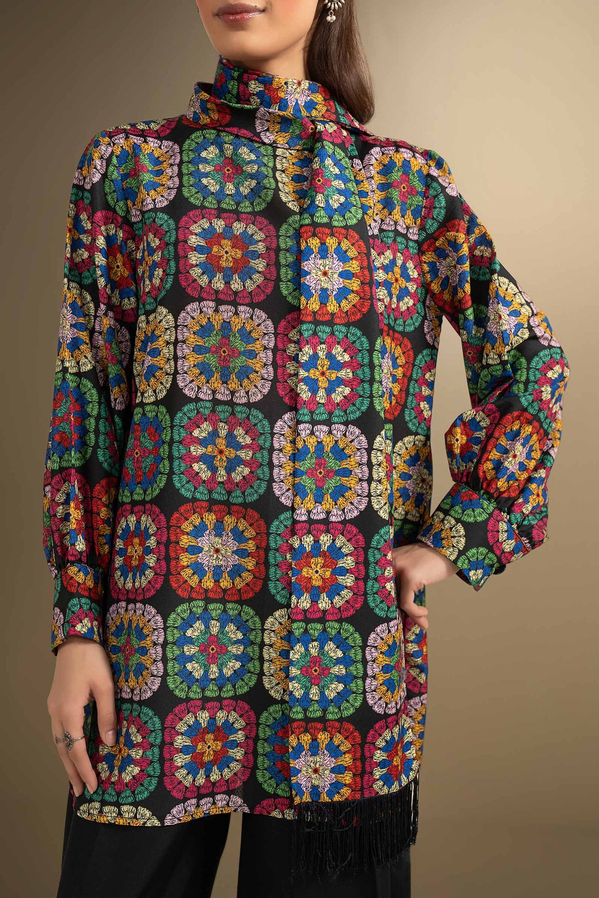 3 Pc Printed Georgette Suit
