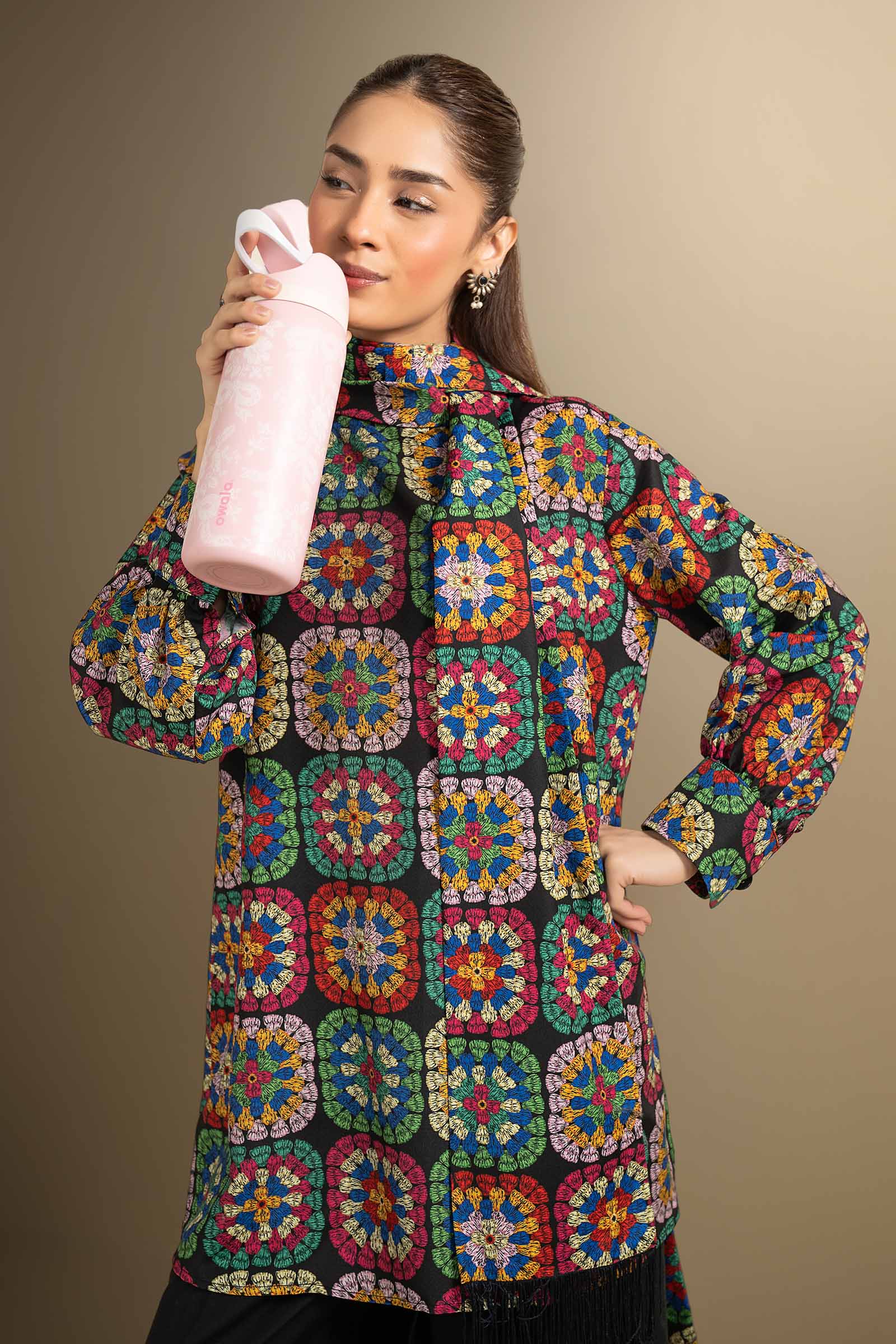 3 Pc Printed Georgette Suit