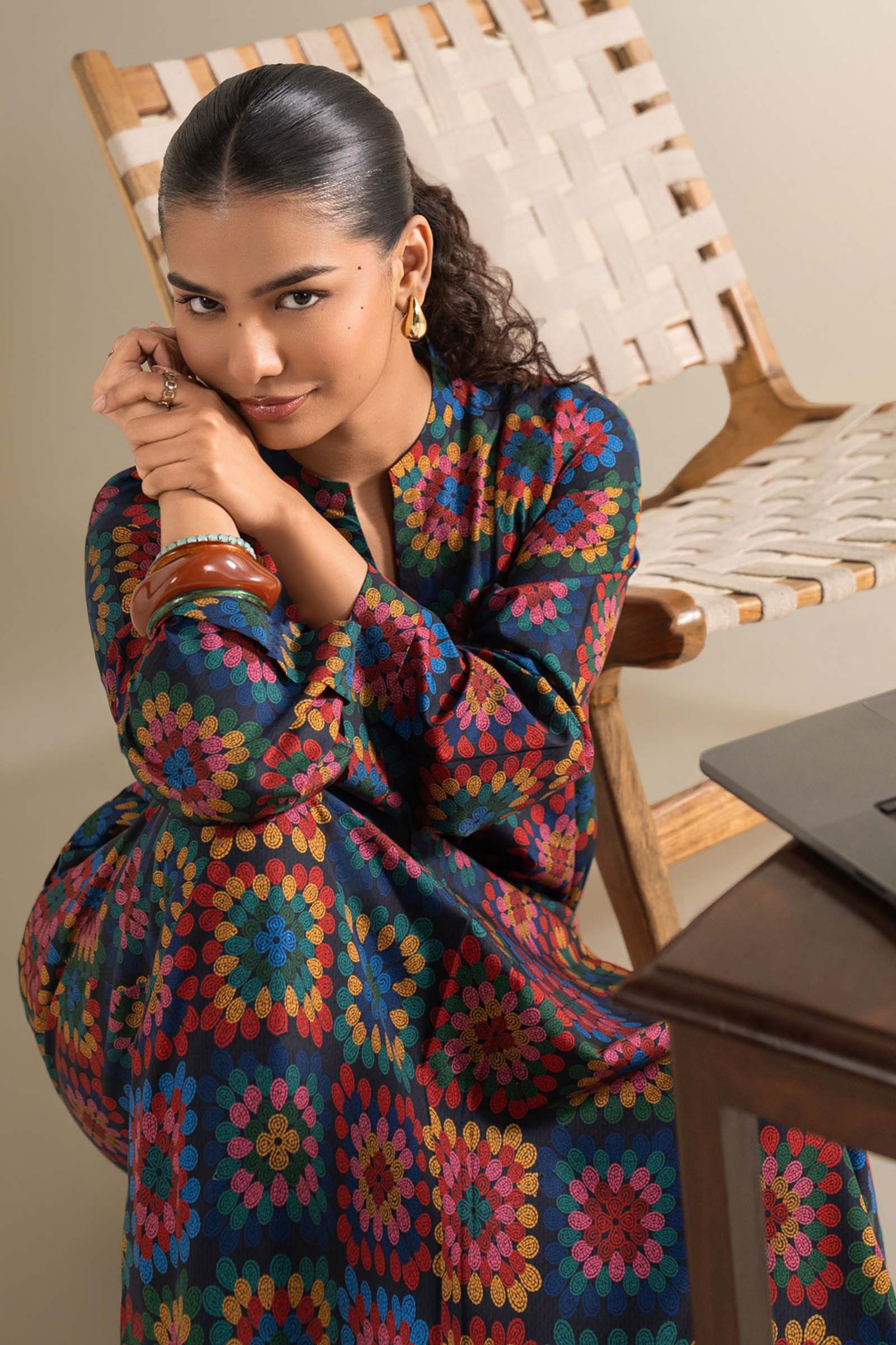 Printed Georgette Shirt