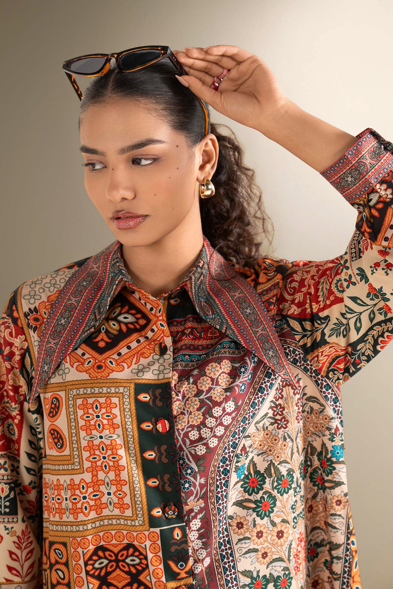 Printed Georgette Shirt
