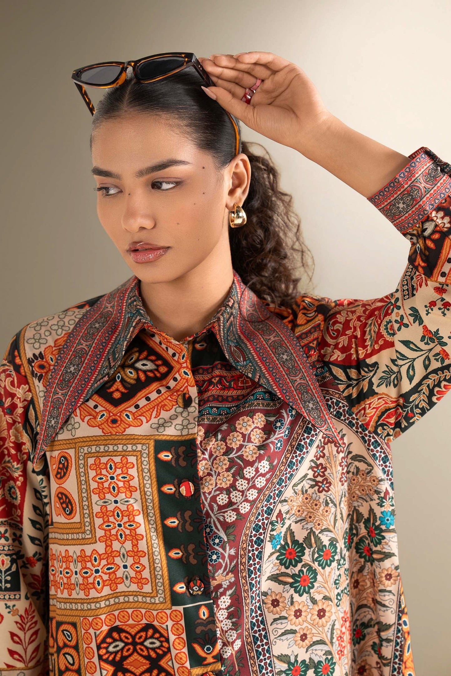 Printed Georgette Shirt