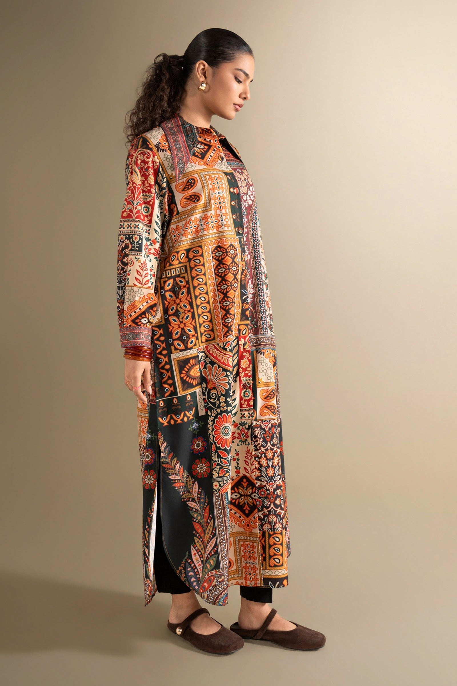 Printed Georgette Shirt
