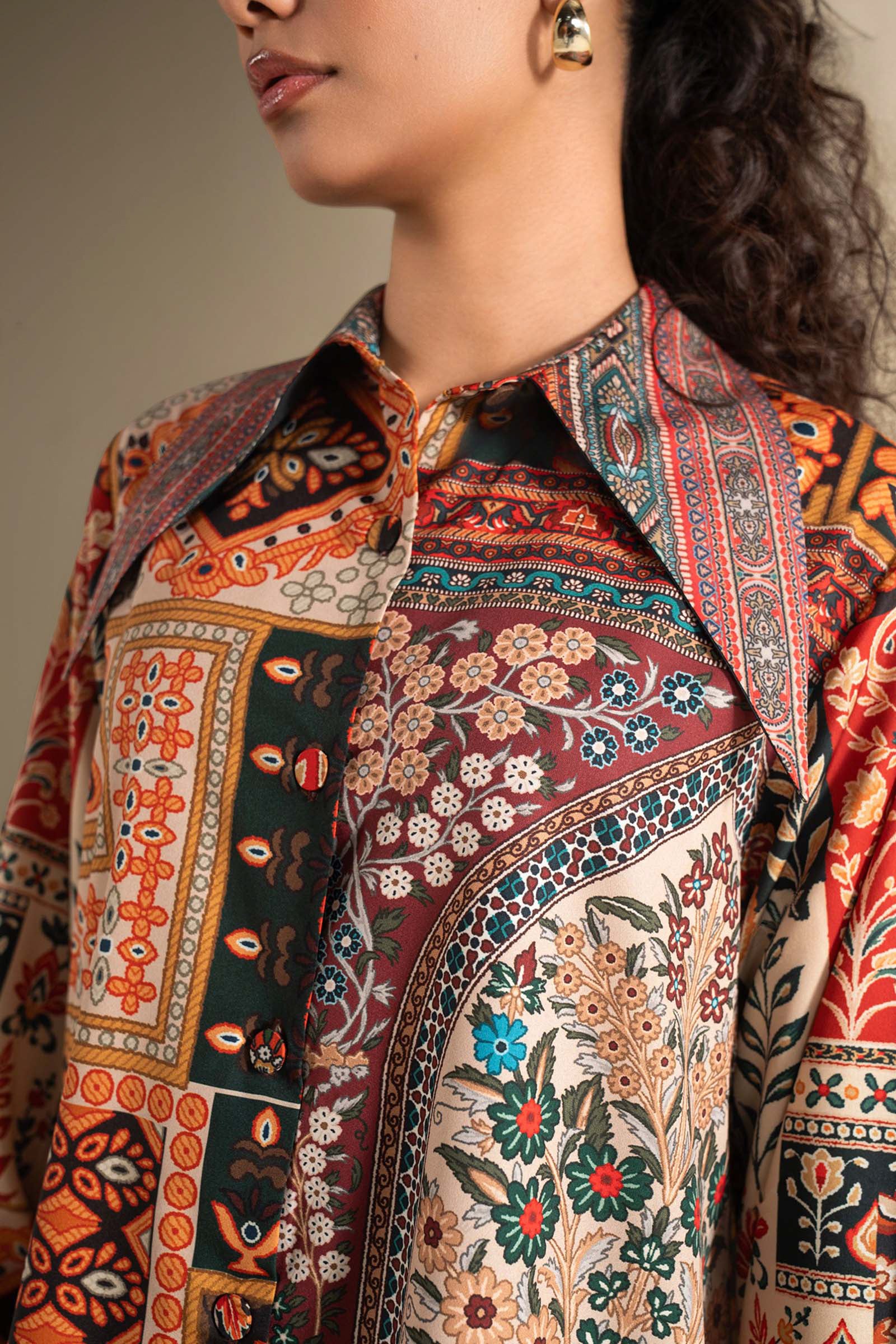 Printed Georgette Shirt