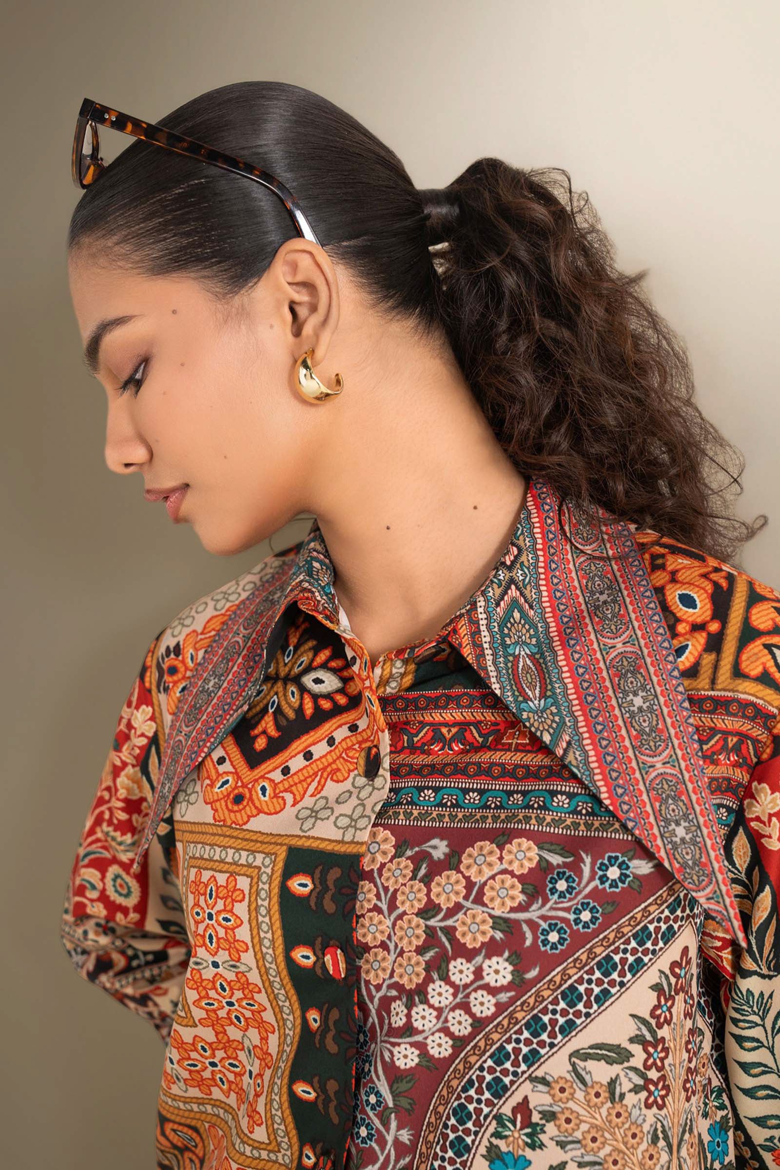 Printed Georgette Shirt