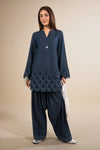 2 Pc Dyed Denim Suit