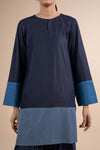 2 Pc Embroidered Tencel Denim Suit