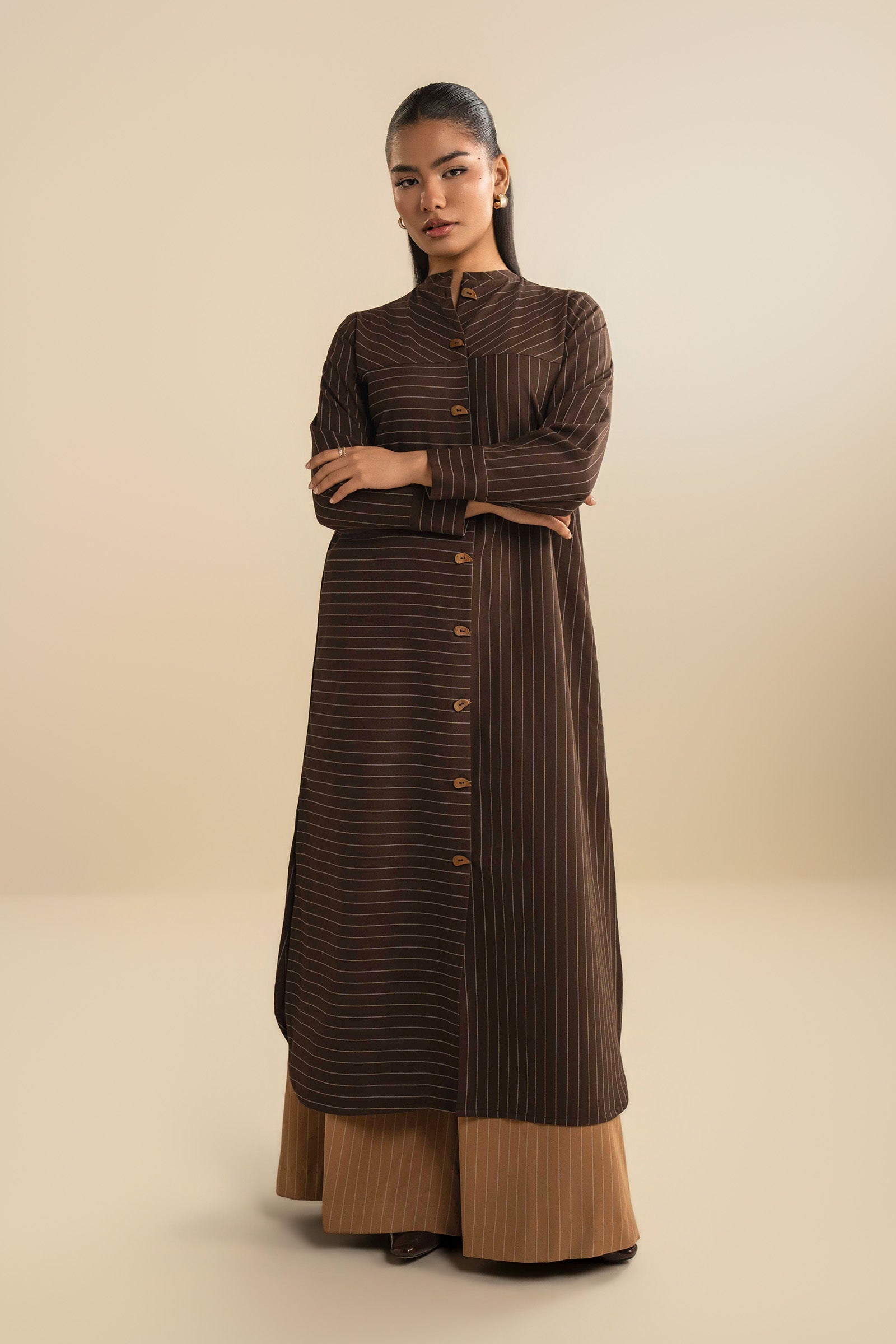 2 Pc Dyed Pinstripe Suit