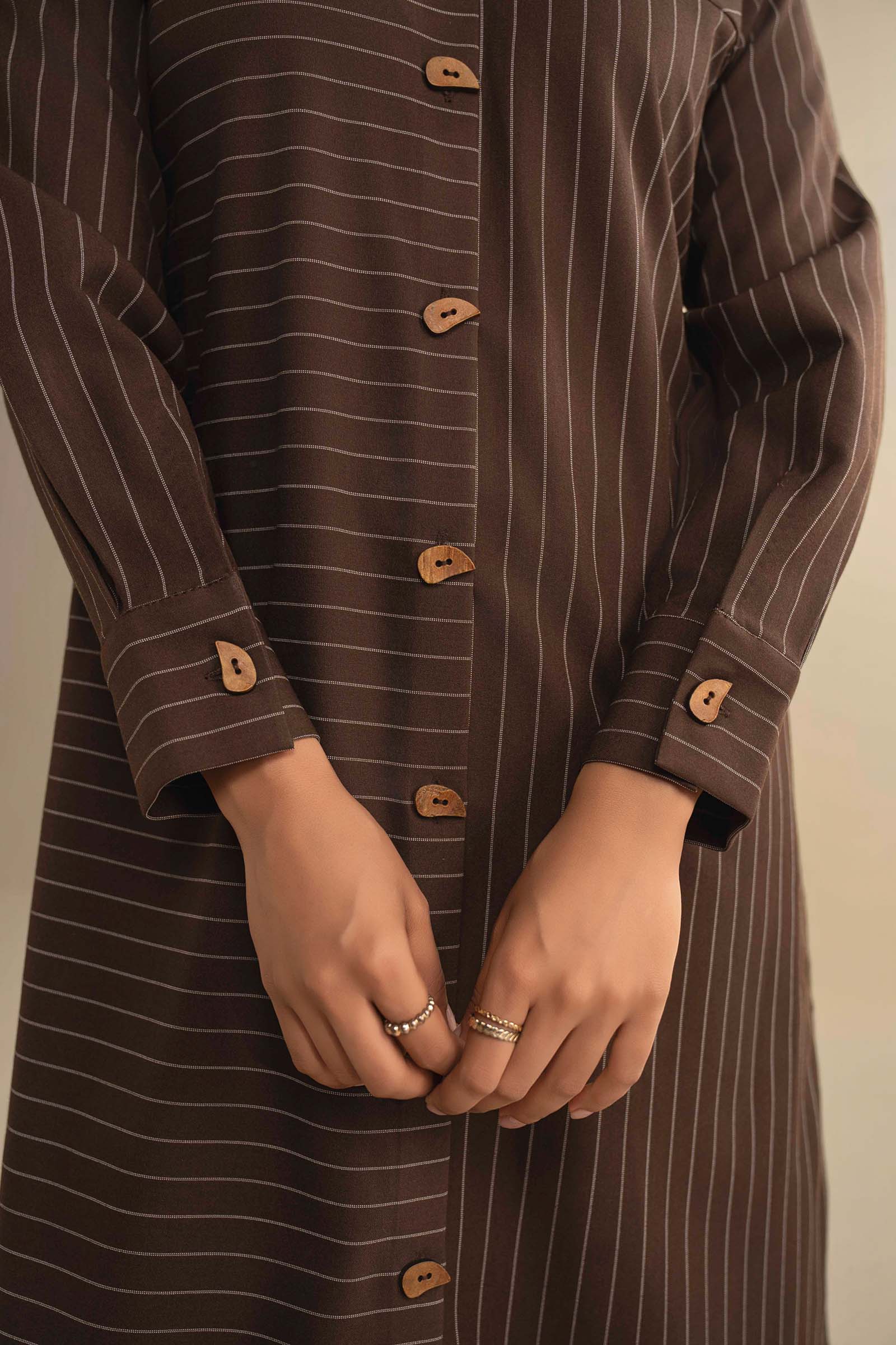 2 Pc Dyed Pinstripe Suit