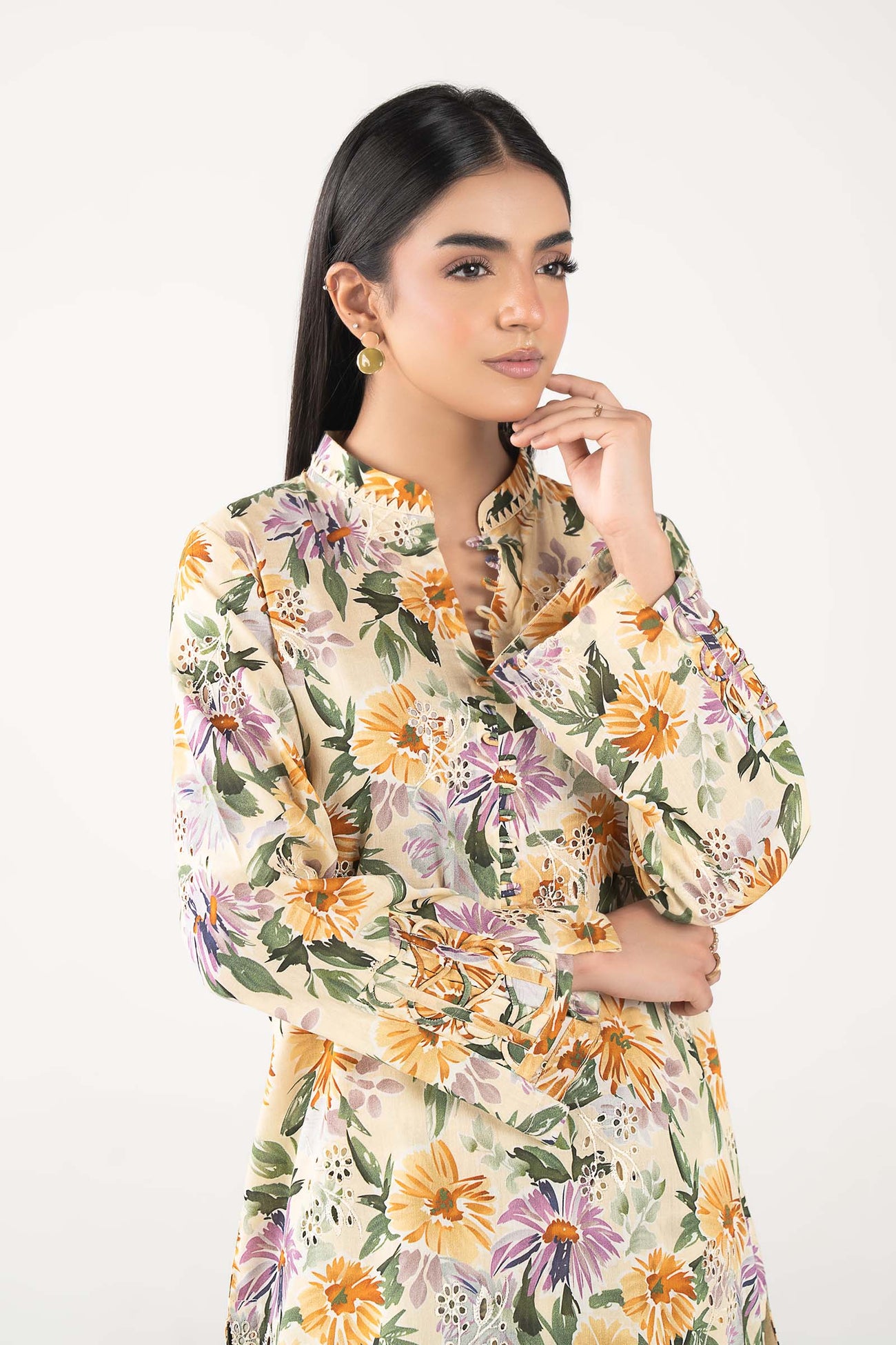 2 Pc Embroidered Lawn Suit