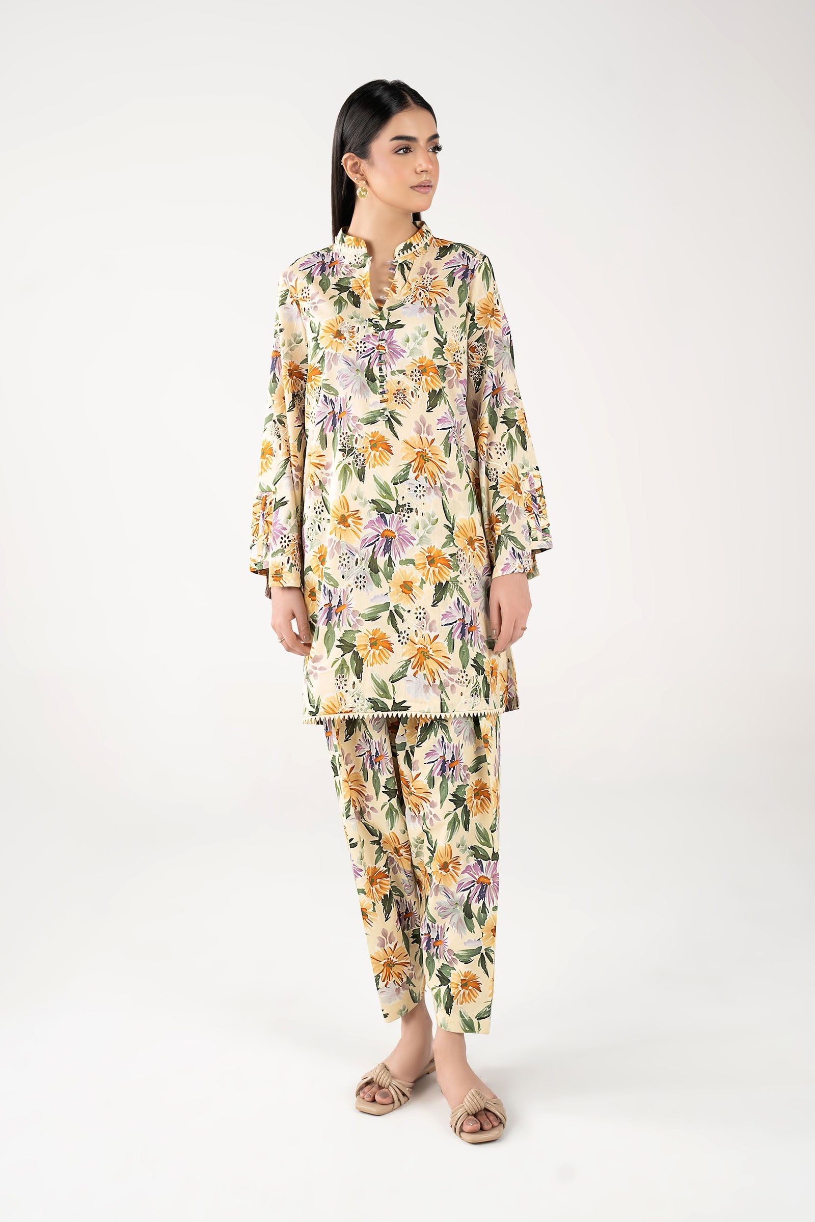 2 Pc Embroidered Suit
