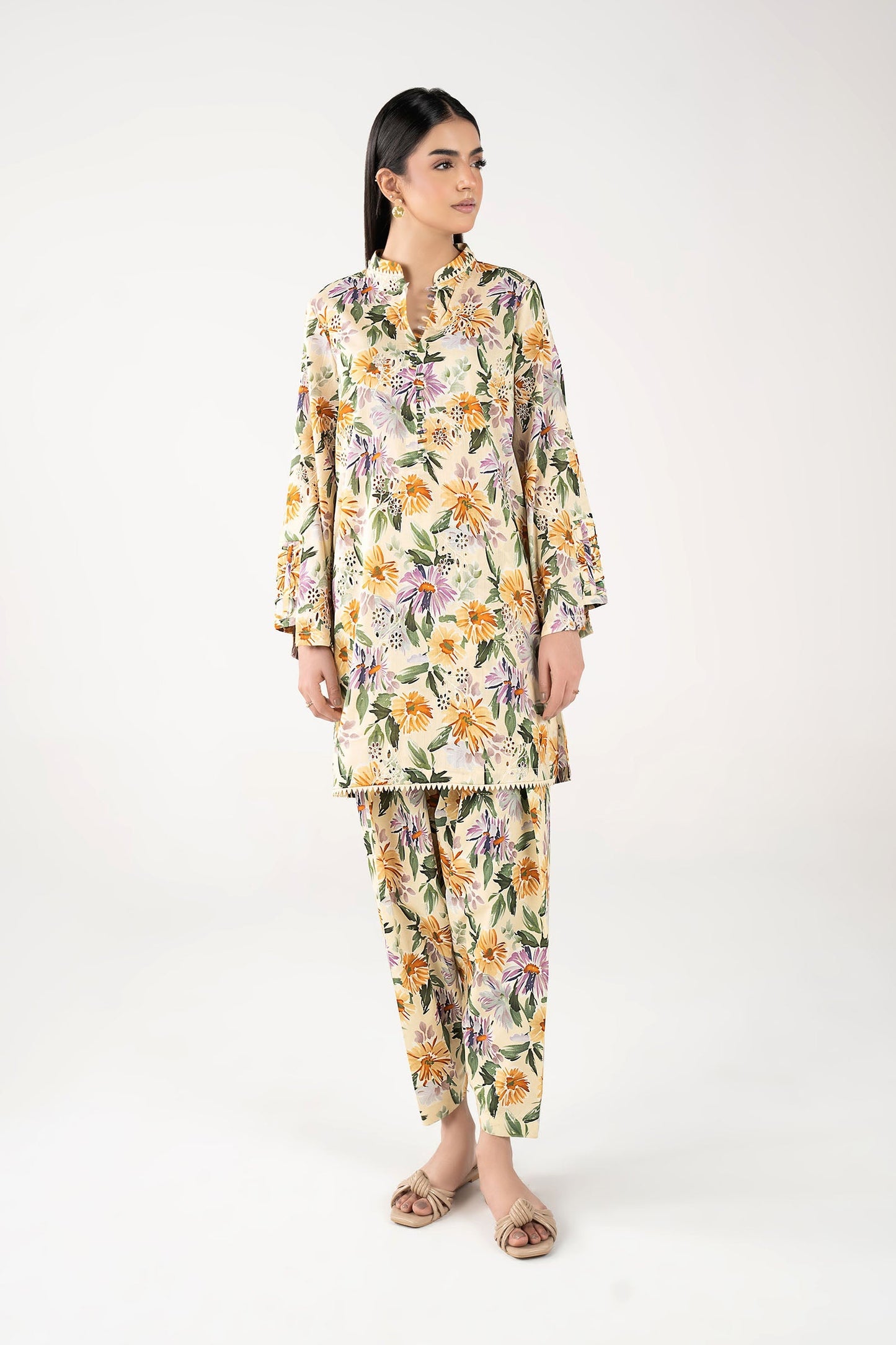 2 Pc Embroidered Suit