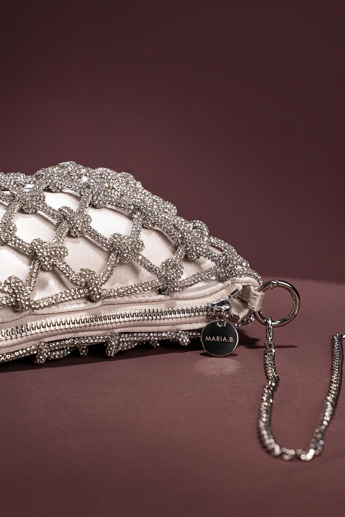 Crystals Knotted Bag