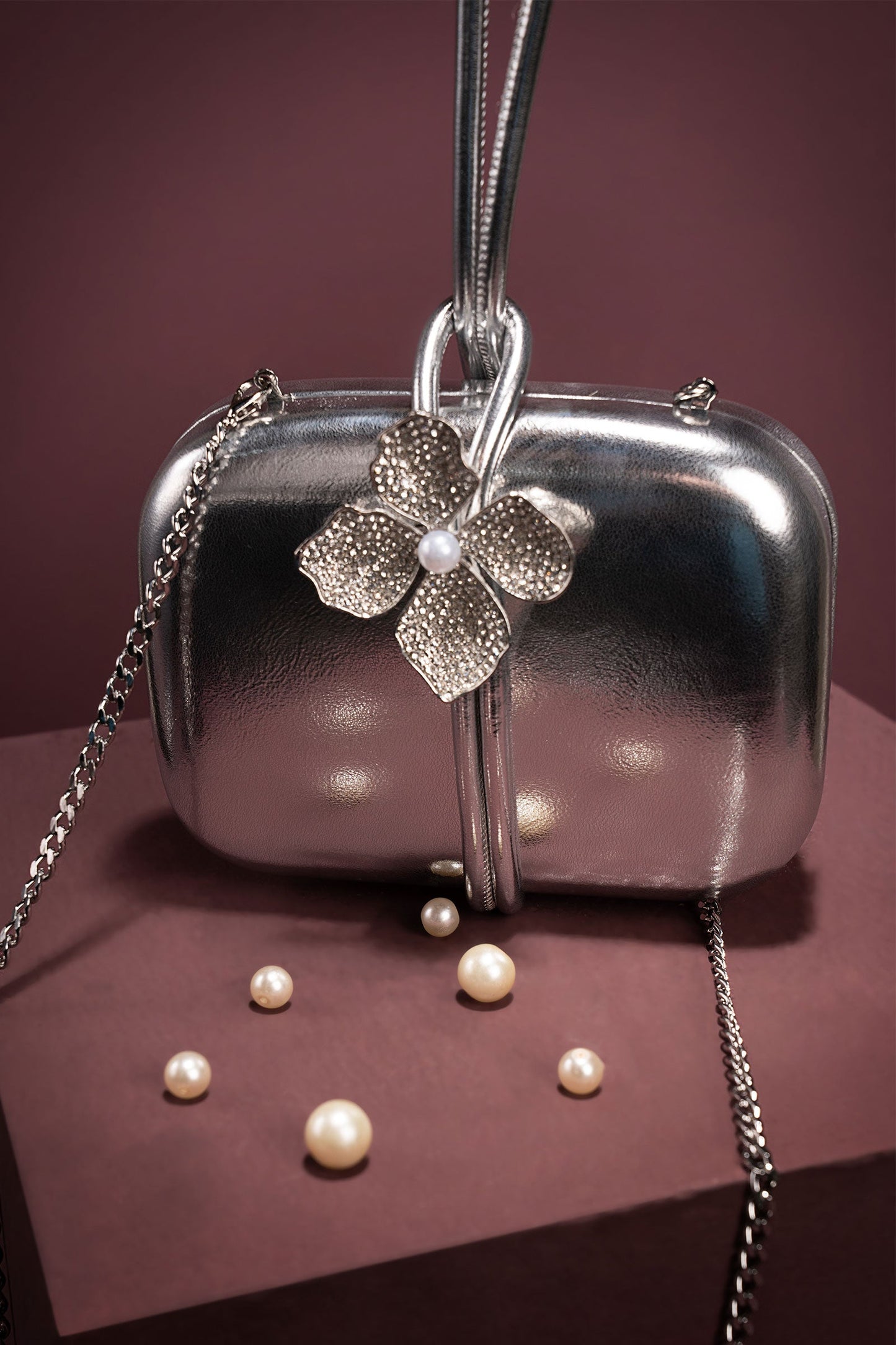 Metallic Callie Clutch