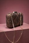 Shimmery Boxy Clutch