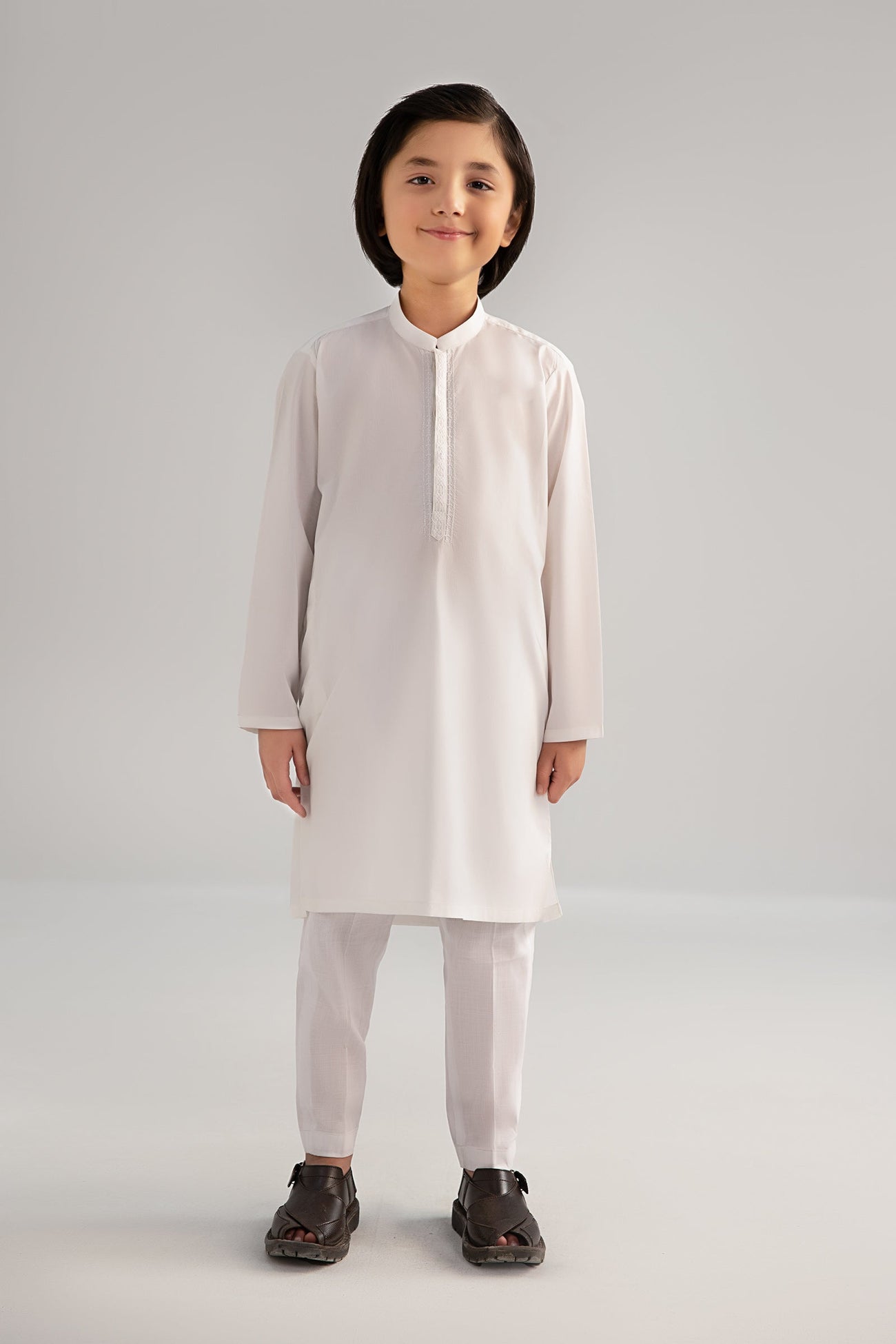 2 Piece Embroidered Cotton Suit