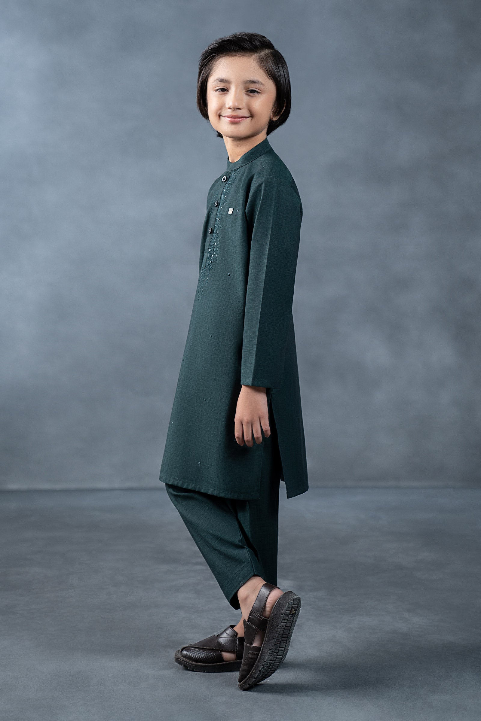 2 Piece Blended Khaddar Suit