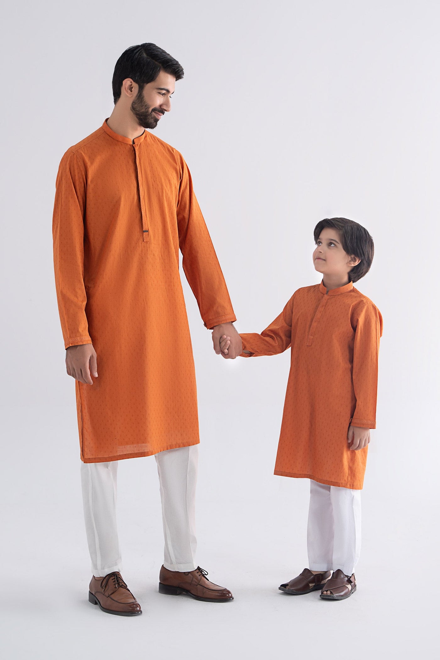 Embroidered Jacquard Kurta
