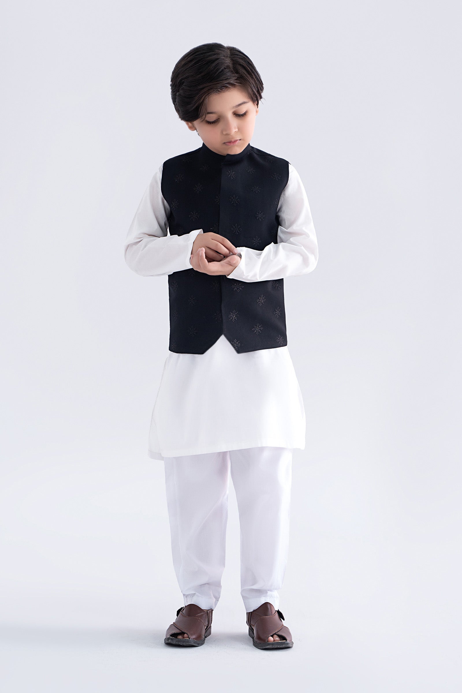 Blended Black Waistcoat