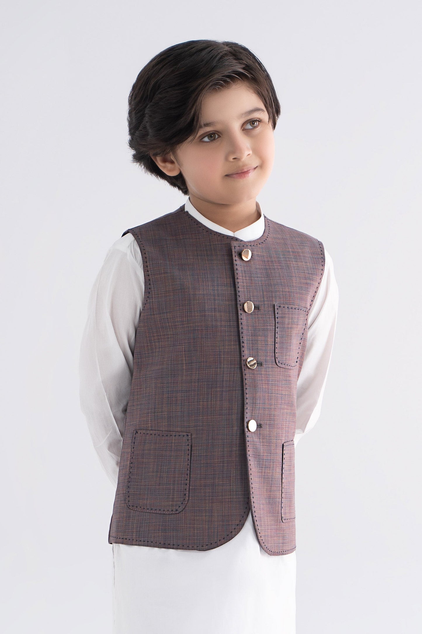 Blended Peach Waistcoat
