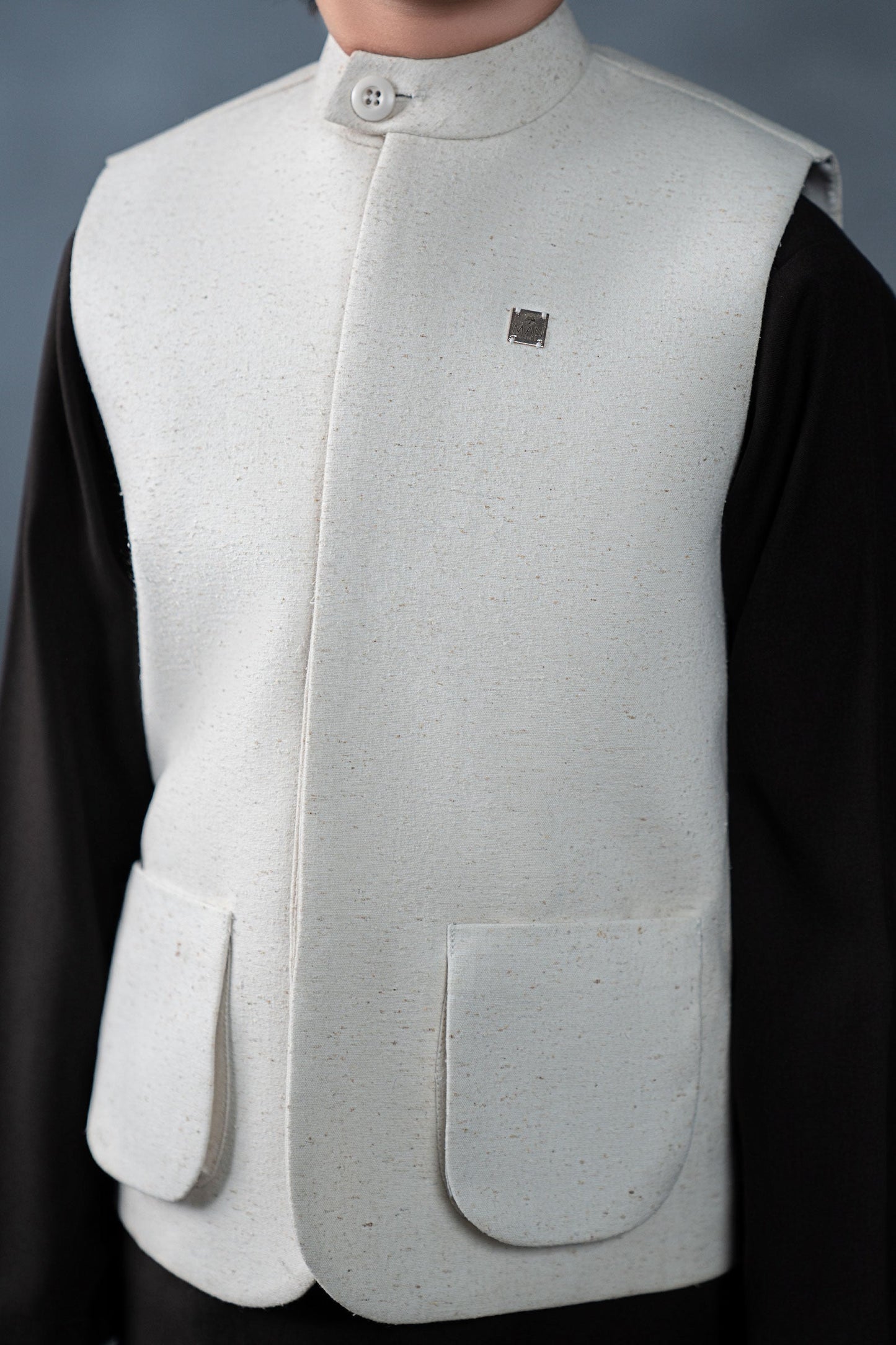 Natural Karandi Waistcoat