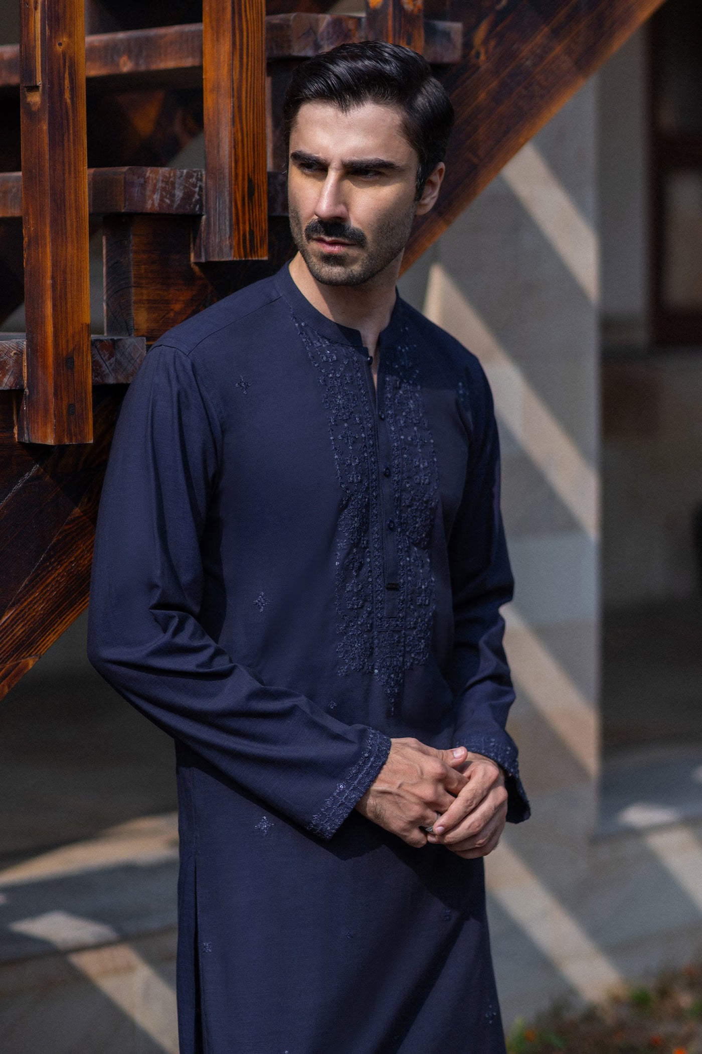 2 Piece Blemded Khaddar Suit