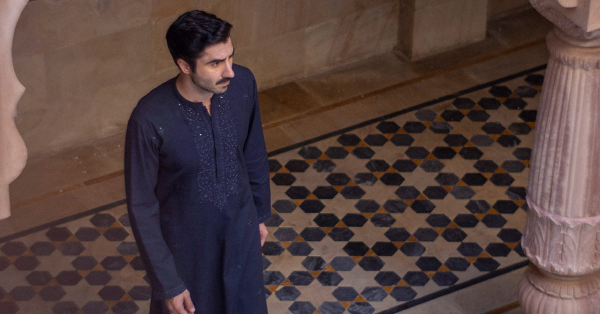 2 Piece Blemded Khaddar Suit